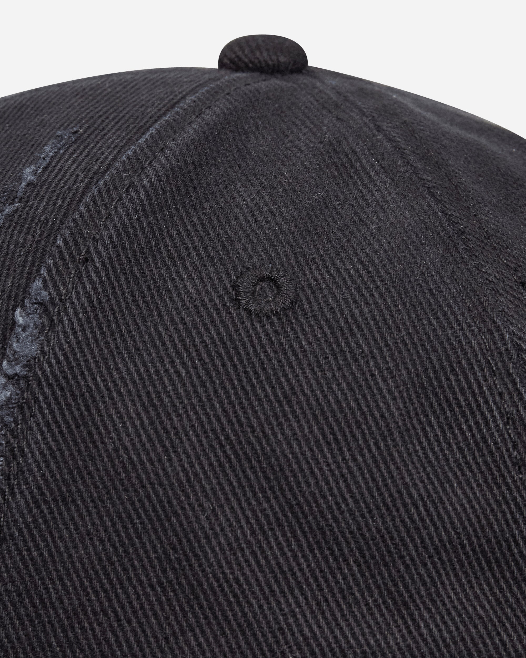 Martine Rose Cut Peak Cap Black Washed Hats Caps 1130WP13002