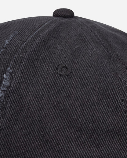 Martine Rose Cut Peak Cap Black Washed Hats Caps 1130WP13002