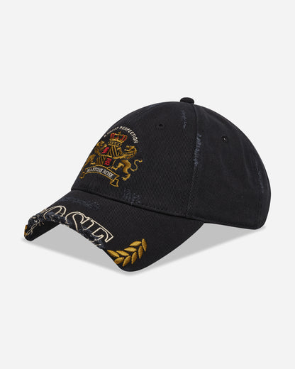 Martine Rose Cut Peak Cap Black Washed Hats Caps 1130WP13002