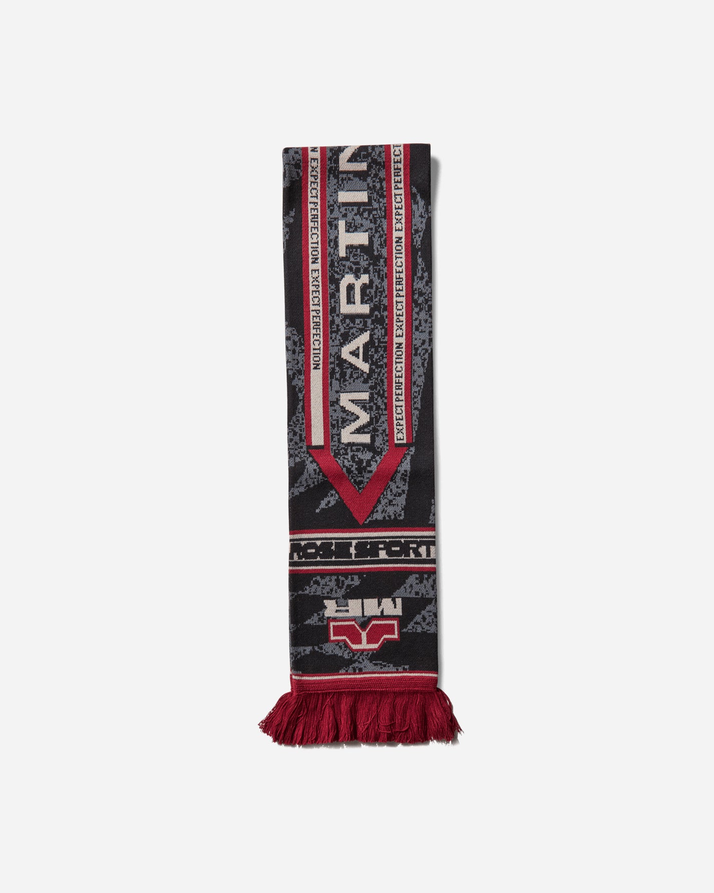 Martine Rose Reversible Scarf Grey-Red Gloves and Scarves Scarves and Warmneck 1220YA09029