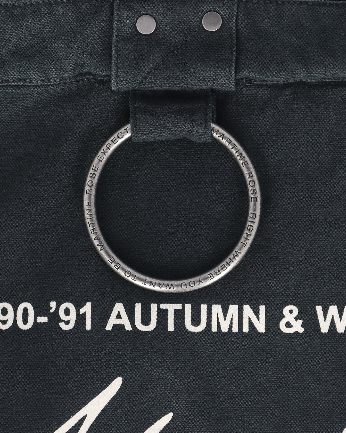 Martine Rose Bondage Tote Bag Green Dark Green Bags and Backpacks Tote Bags 1207WP22414