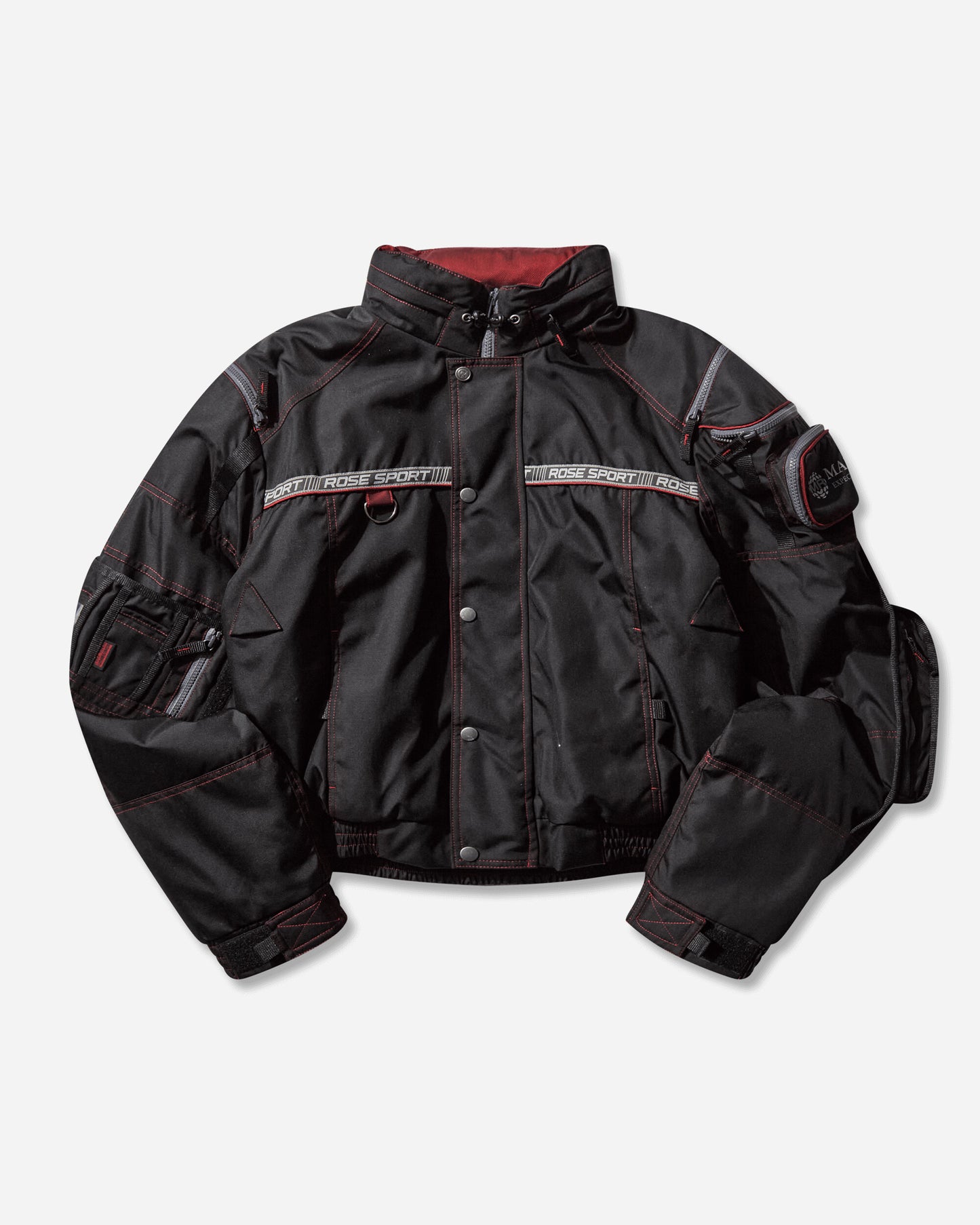 Martine Rose Bumbag Jacket Black-Red Coats and Jackets Bomber Jackets 750WO15035