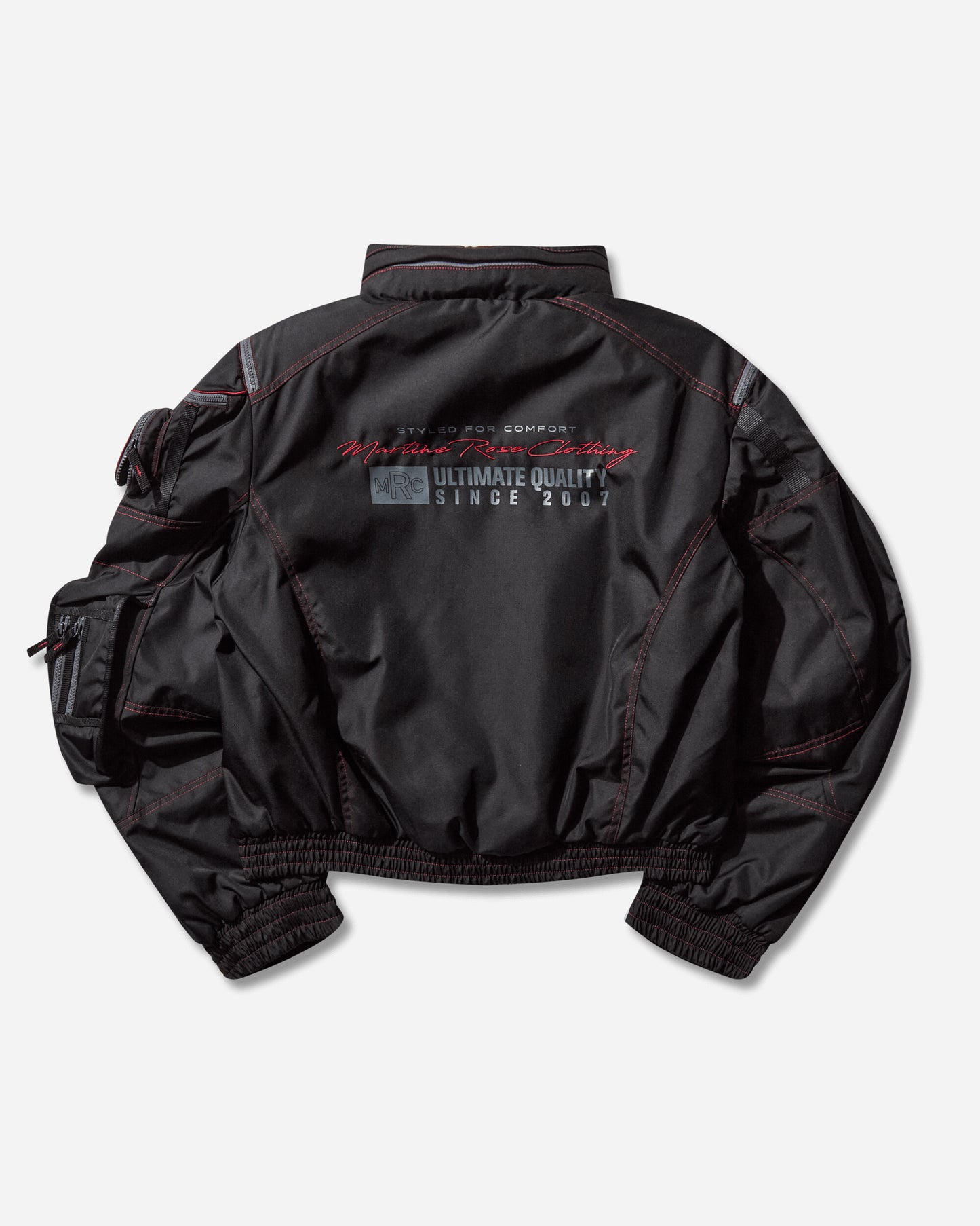 Martine Rose Bumbag Jacket Black-Red Coats and Jackets Bomber Jackets 750WO15035