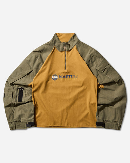 Martine Rose Shrunken Utility Sleeve Shirt Brown Turmeric T-Shirts Longsleeve 669JE06718