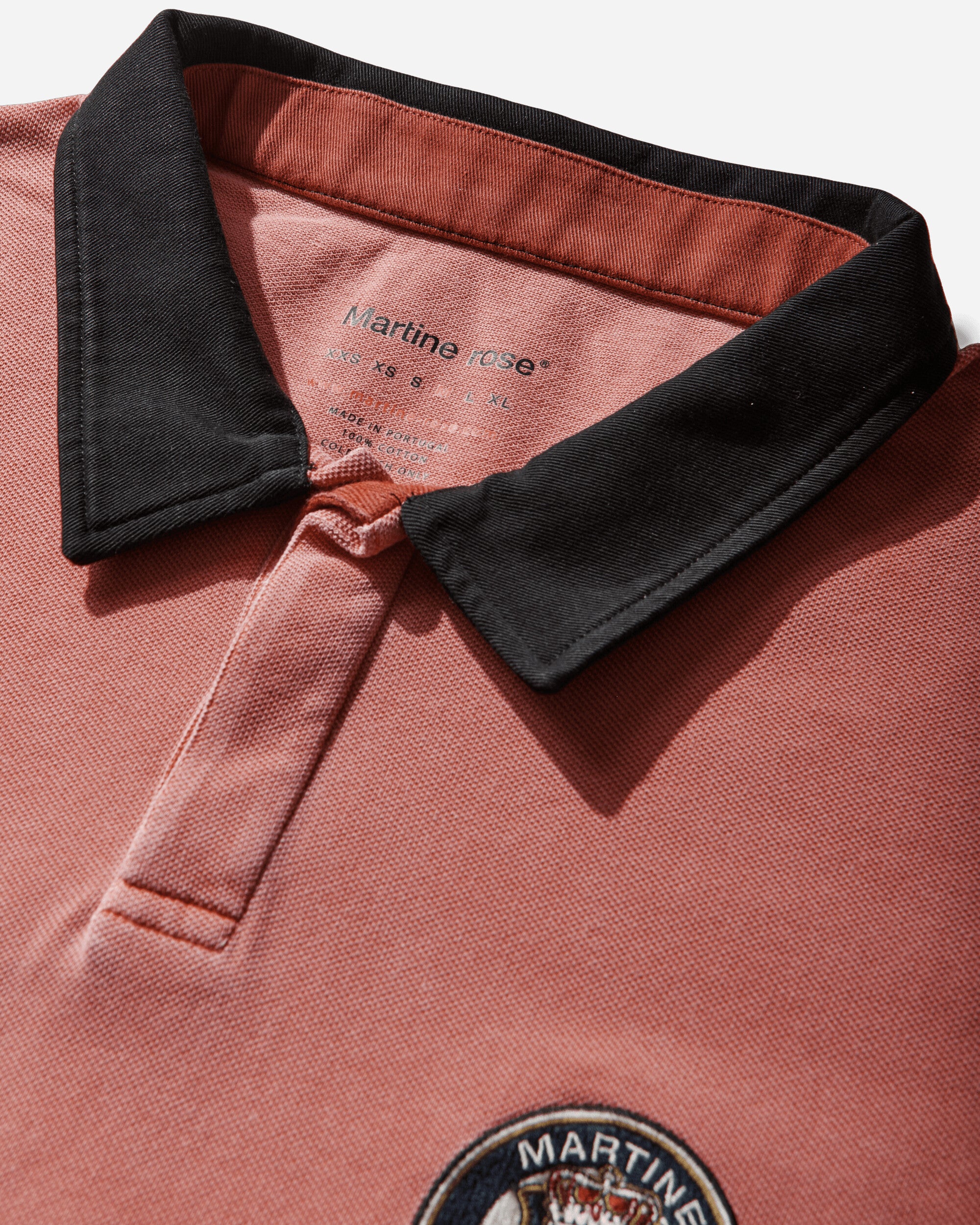 Martine Rose Oversized S S Polo Pink Washed T-Shirts Polo 674JE02110