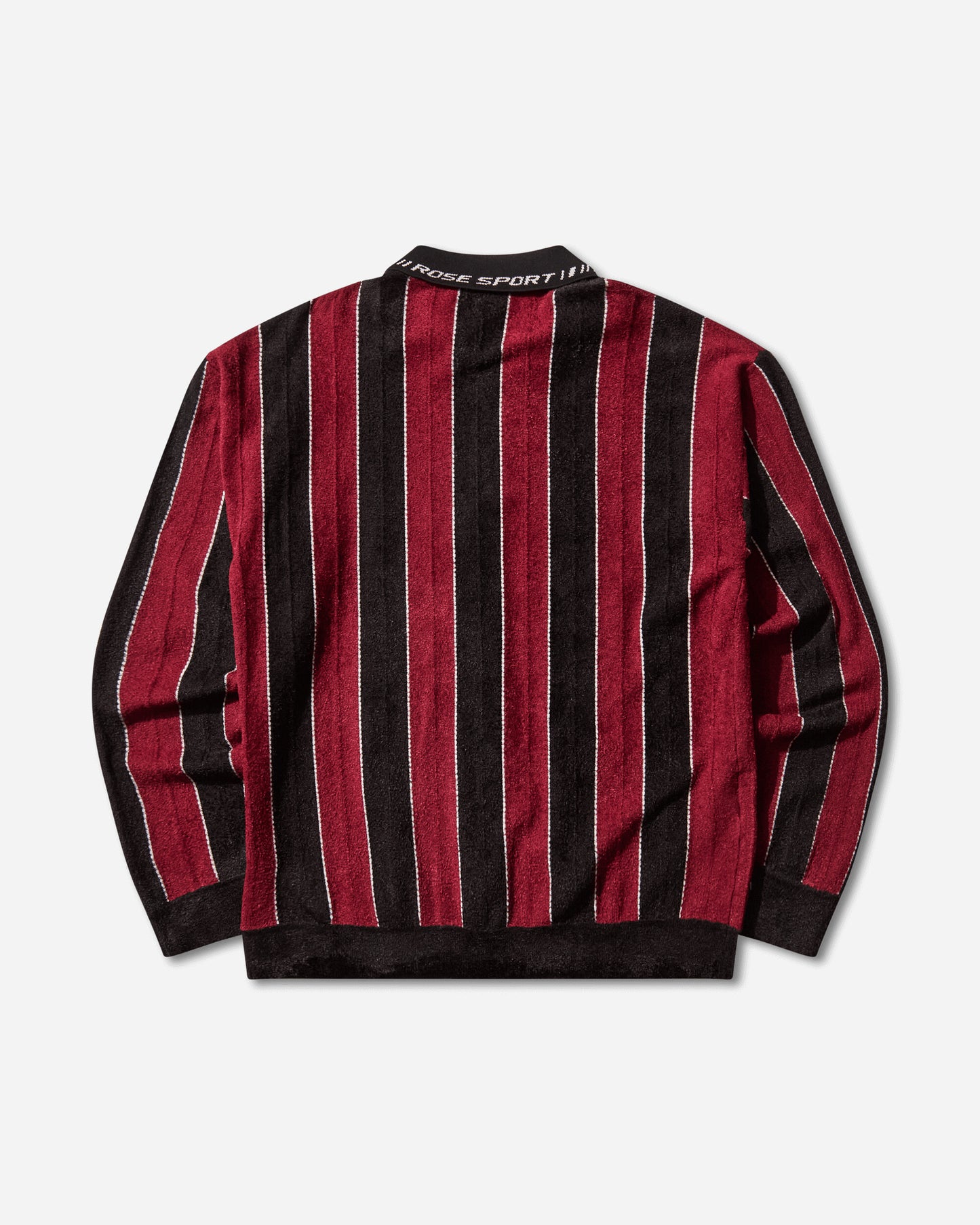 Martine Rose Sporty Logo Polo Black Burgundy T-Shirts Polo 981YA20027