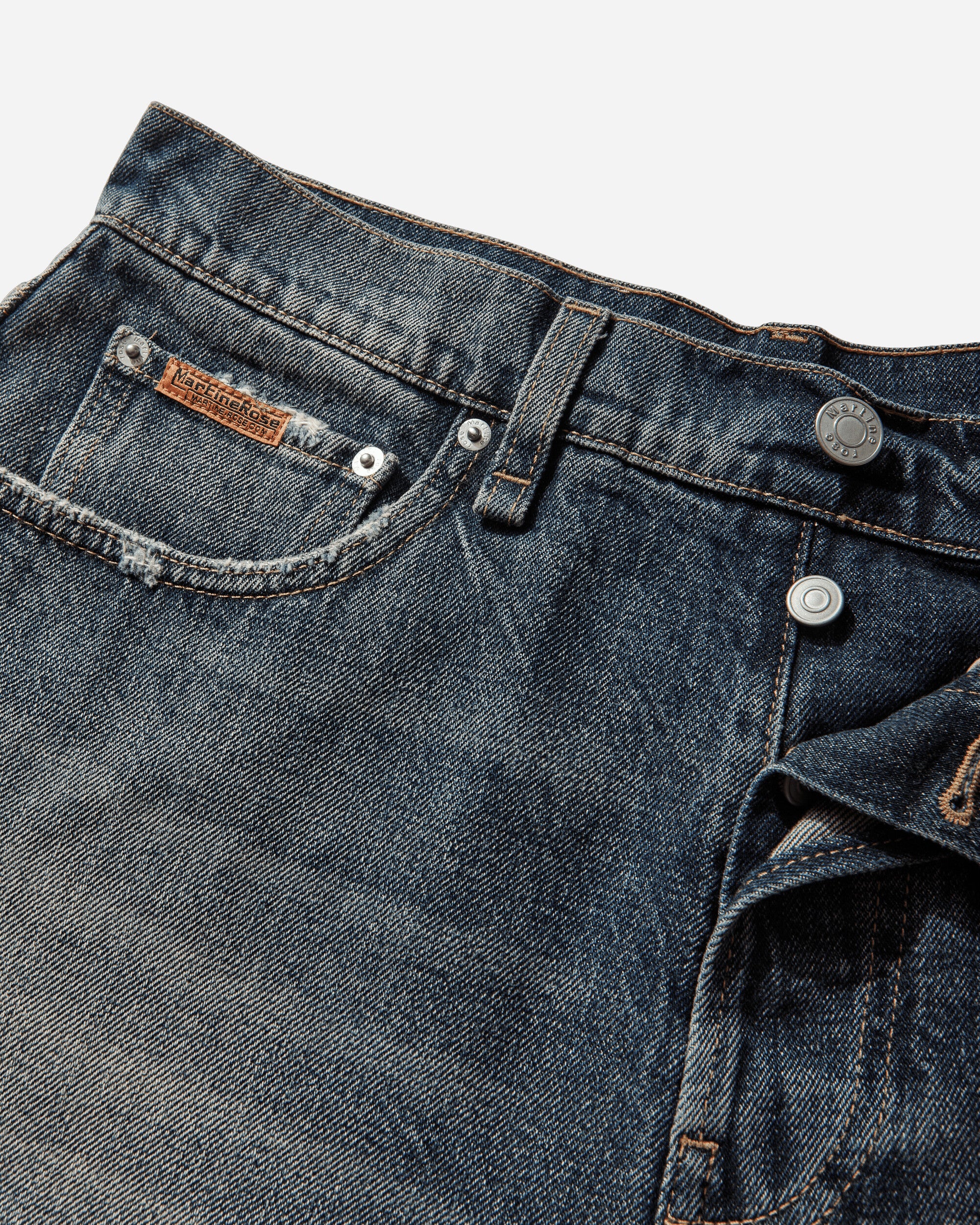 Martine Rose Short Shorts Blue Trucker Wash Shorts Short 269WD14537