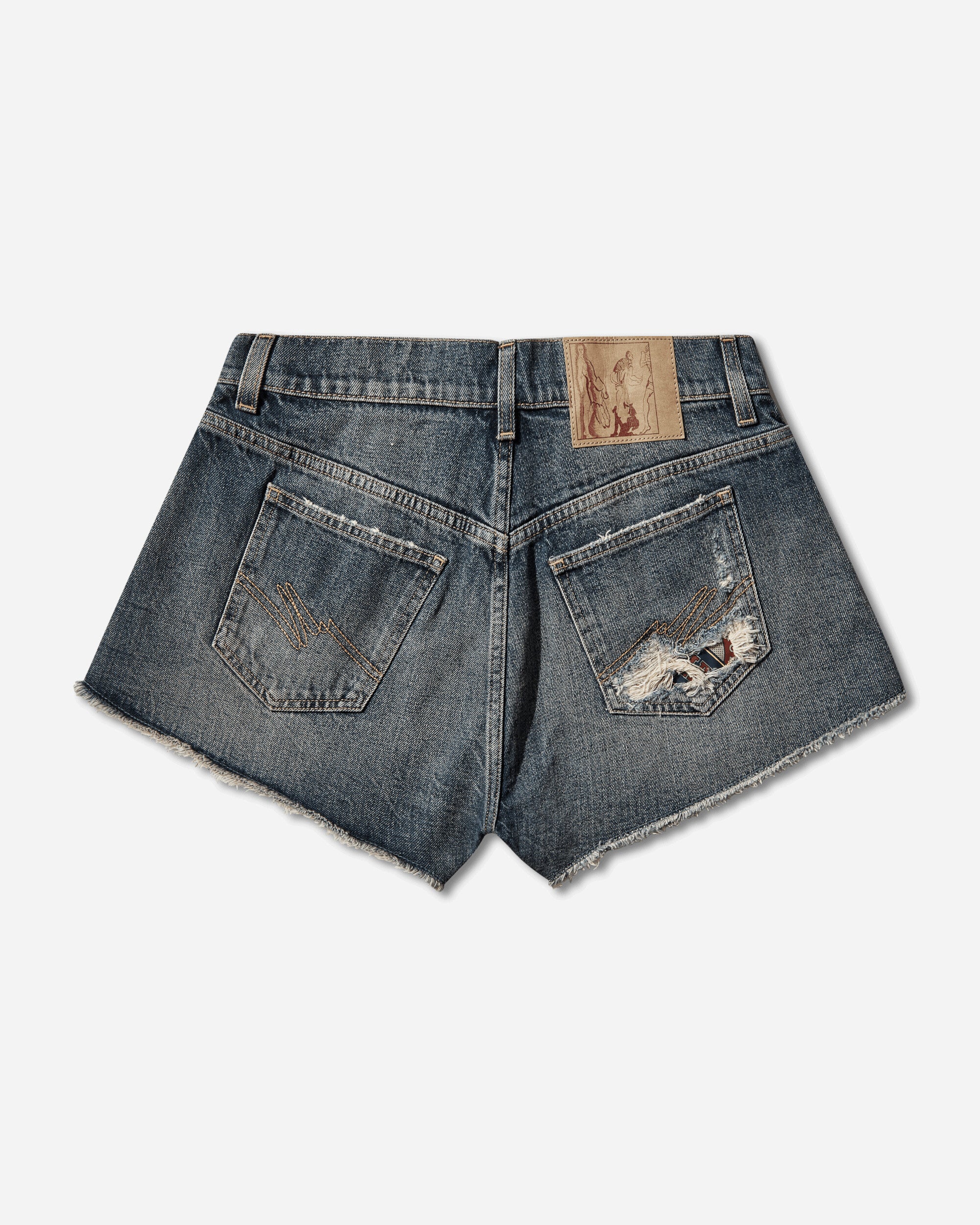 Martine Rose Short Shorts Blue Trucker Wash Shorts Short 269WD14537