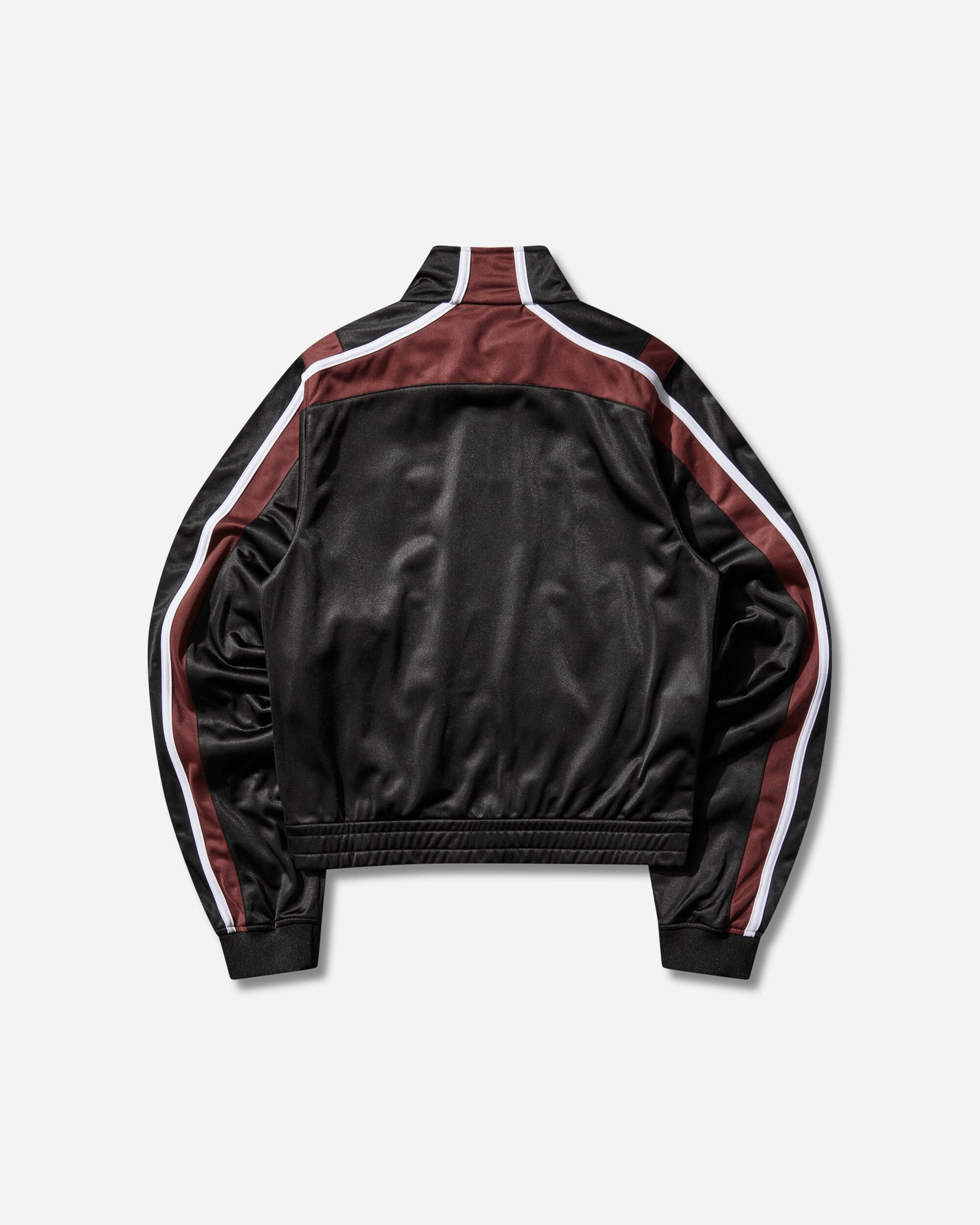 Martine Rose Shrunken Track Jacket Black/Burgundy Sweatshirts Track Tops 137JT18062