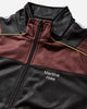 Martine Rose Shrunken Track Jacket Black/Burgundy Sweatshirts Track Tops 137JT18062