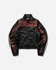 Martine Rose Shrunken Track Jacket Black/Burgundy Sweatshirts Track Tops 137JT18062