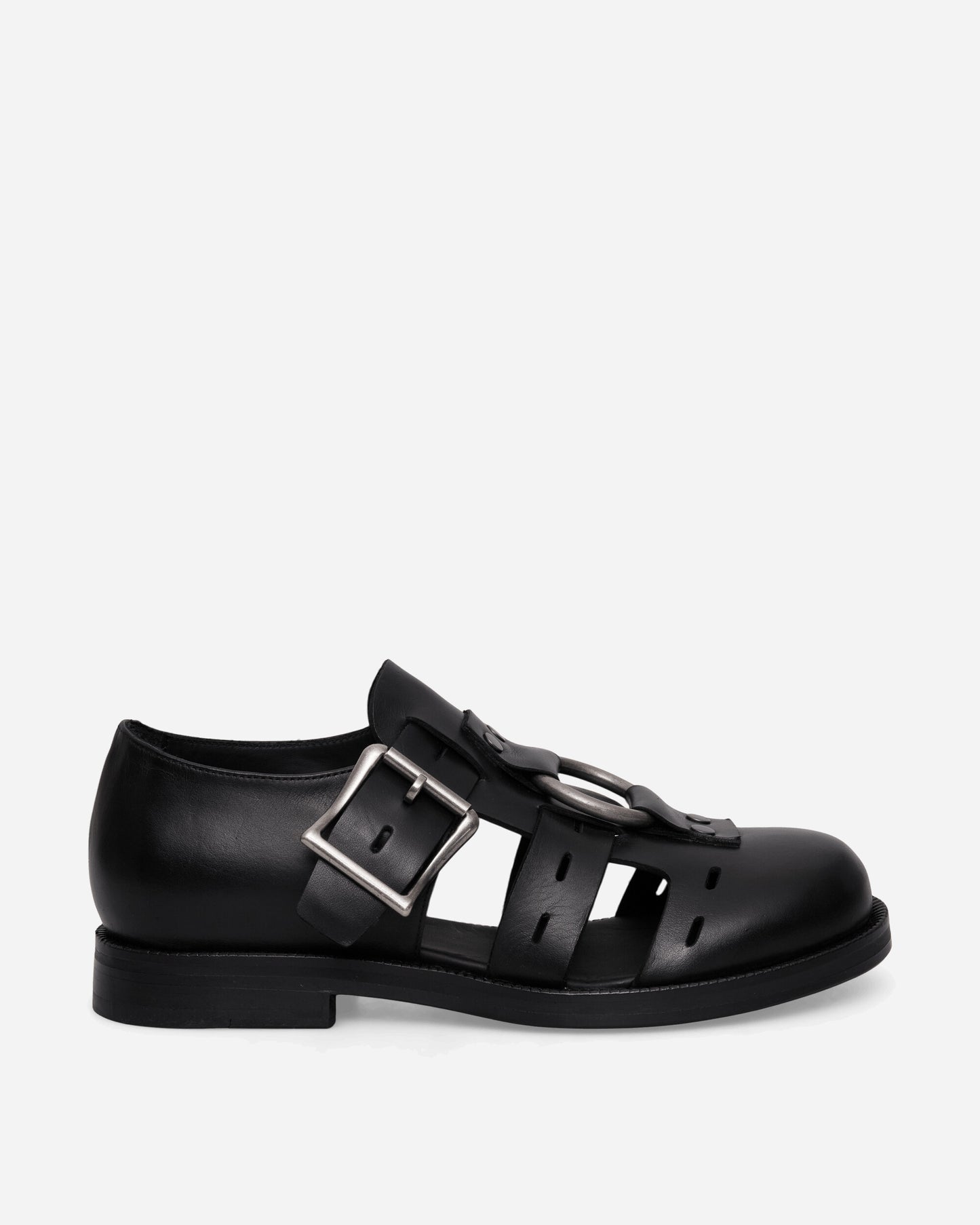 Martine Rose Bondage Belt Sandal Black Sandals and Slides Sandals and Mules 1062LP23001