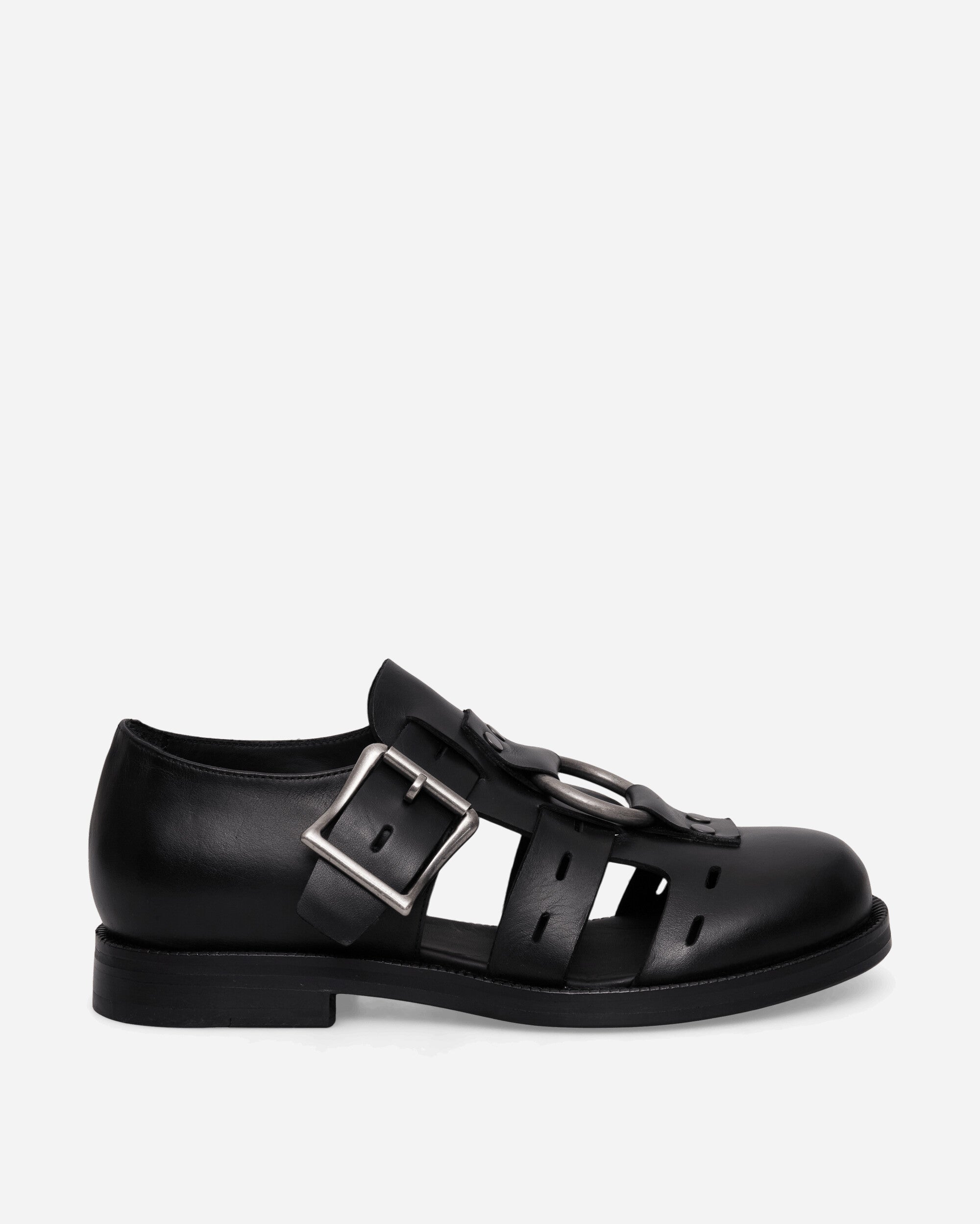 Martine Rose Bondage Belt Sandal Black Sandals and Slides Sandals and Mules 1062LP23001