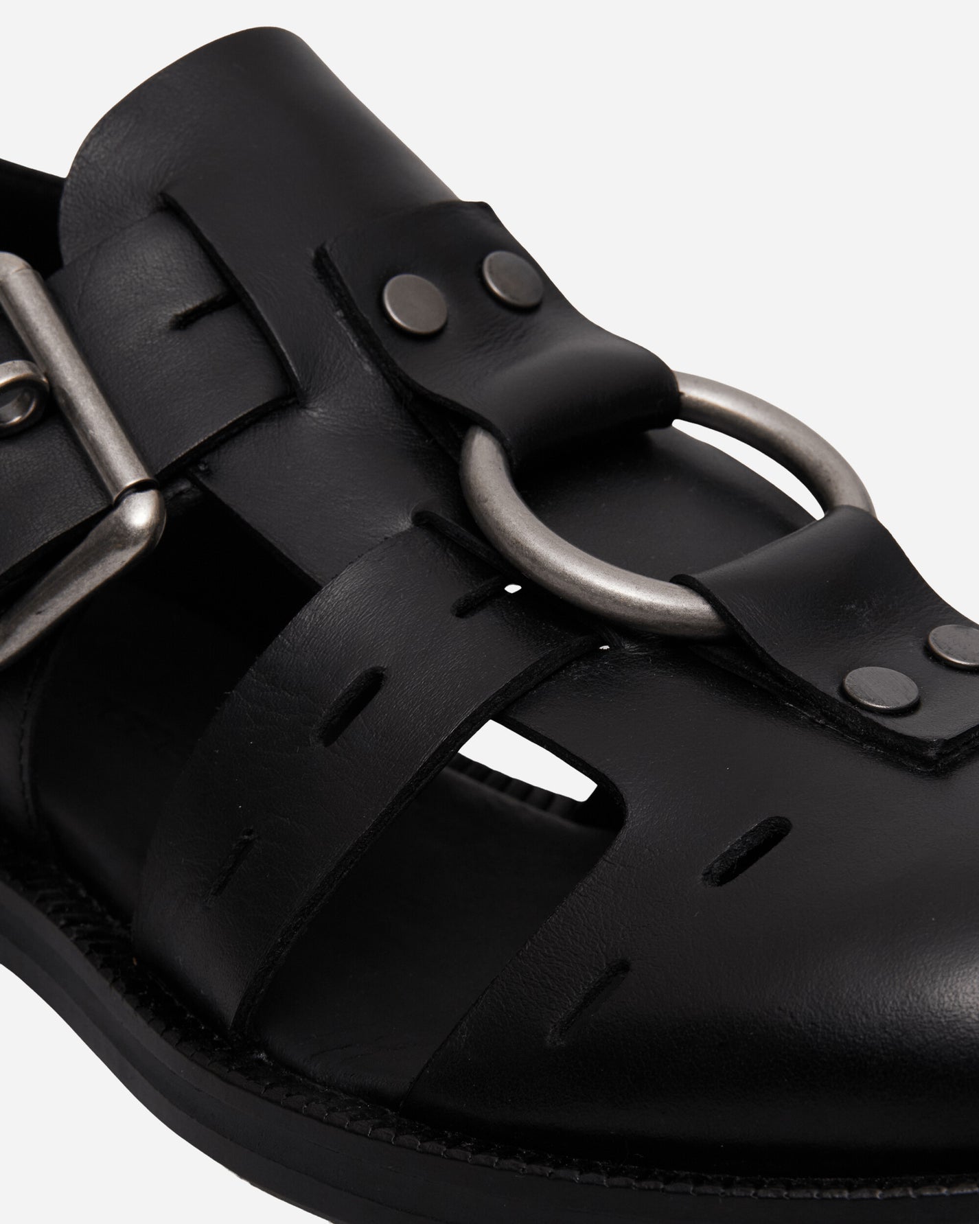 Martine Rose Bondage Belt Sandal Black Sandals and Slides Sandals and Mules 1062LP23001