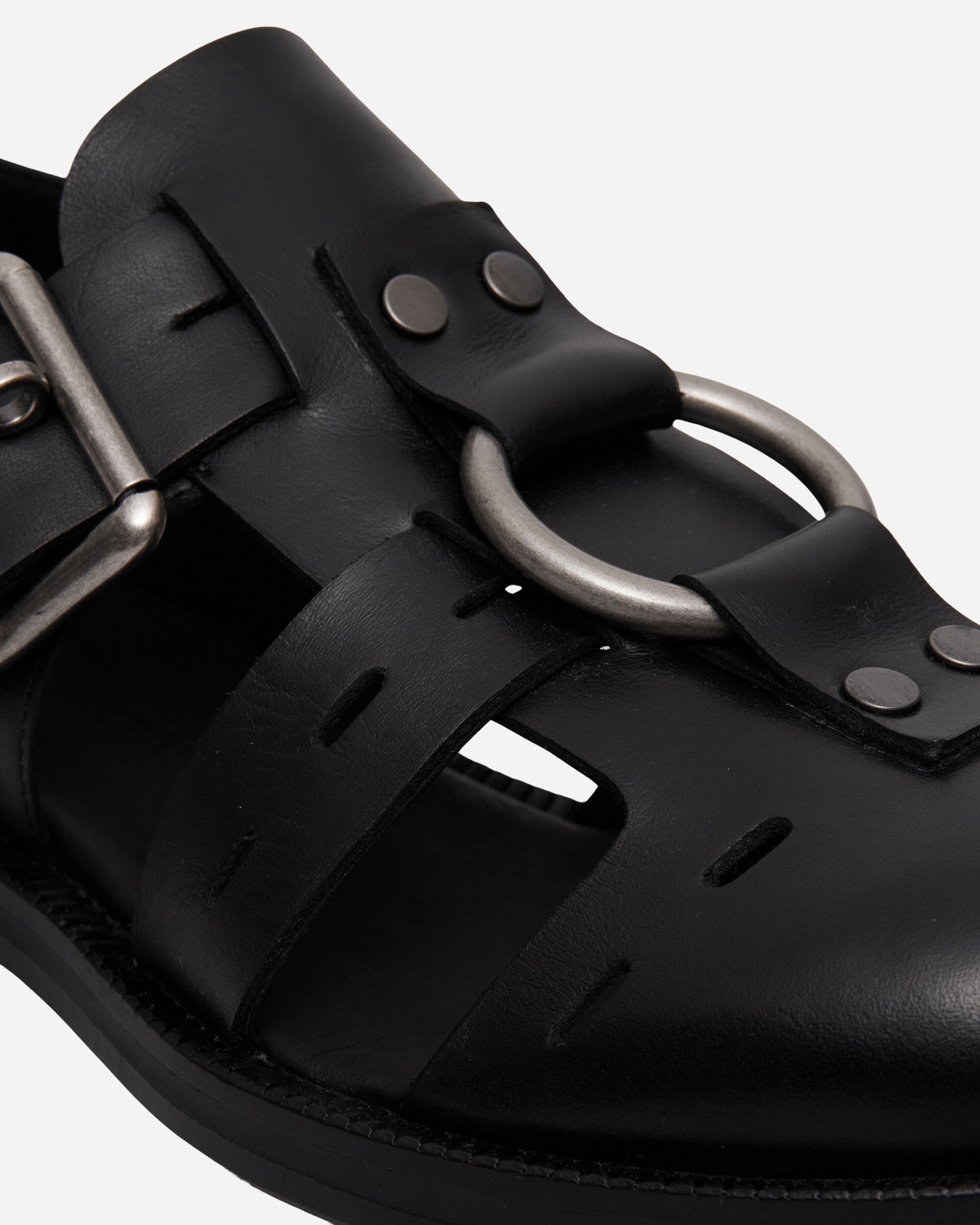 Martine Rose Bondage Belt Sandal Black Sandals and Slides Sandals and Mules 1062LP23001