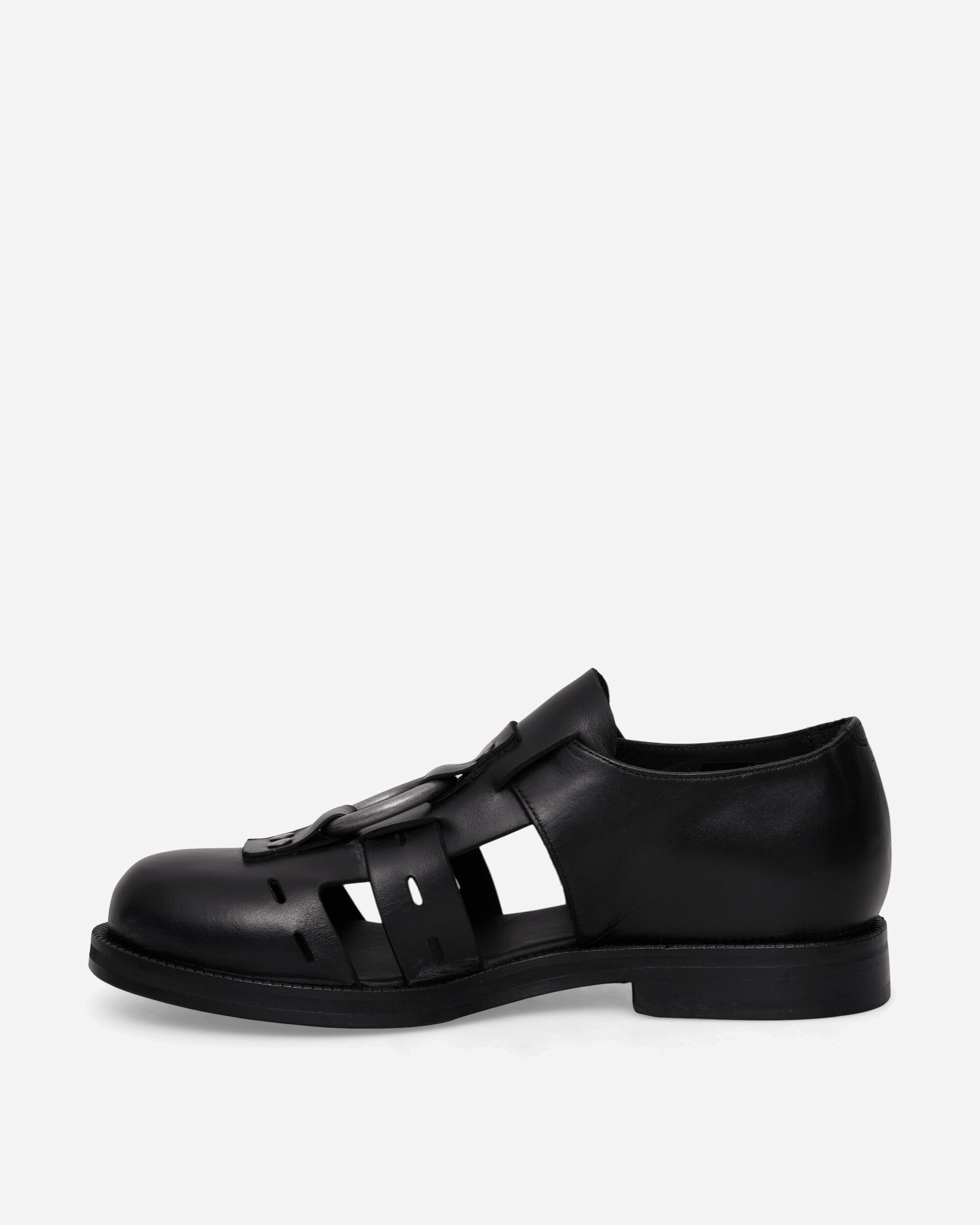 Martine Rose Bondage Belt Sandal Black Sandals and Slides Sandals and Mules 1062LP23001