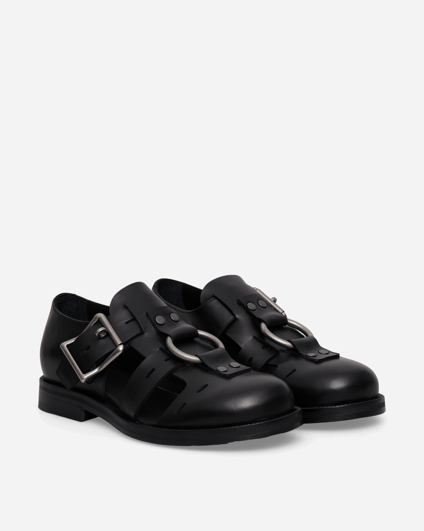 Martine Rose Bondage Belt Sandal Black Sandals and Slides Sandals and Mules 1062LP23001