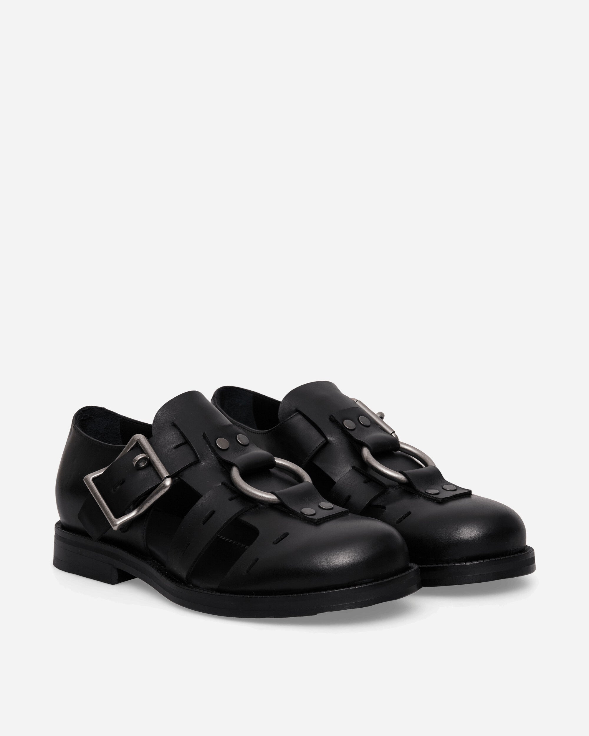 Martine Rose Bondage Belt Sandal Black Sandals and Slides Sandals and Mules 1062LP23001
