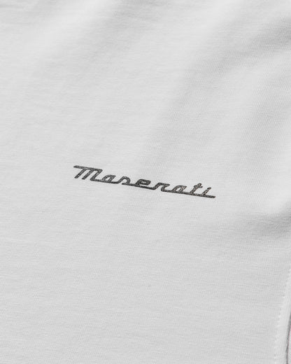 Maserati Heritage Long Sleeve White T-Shirts Top BMMW007JY05 WTH0001