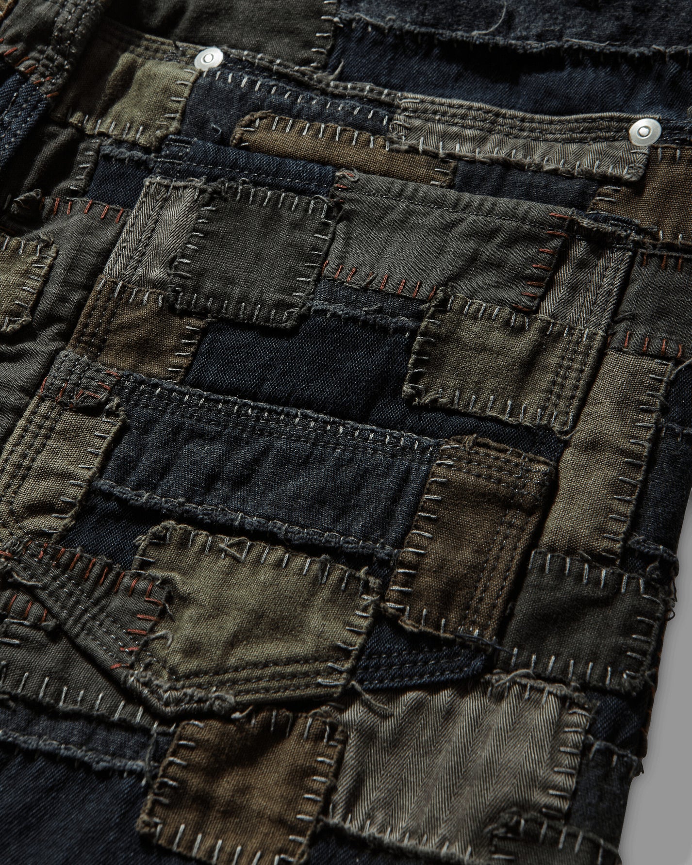 Matthew M. Williams Mens Blackmeans Jean Multi Boro Pants Denim MBLMDNM MLTI