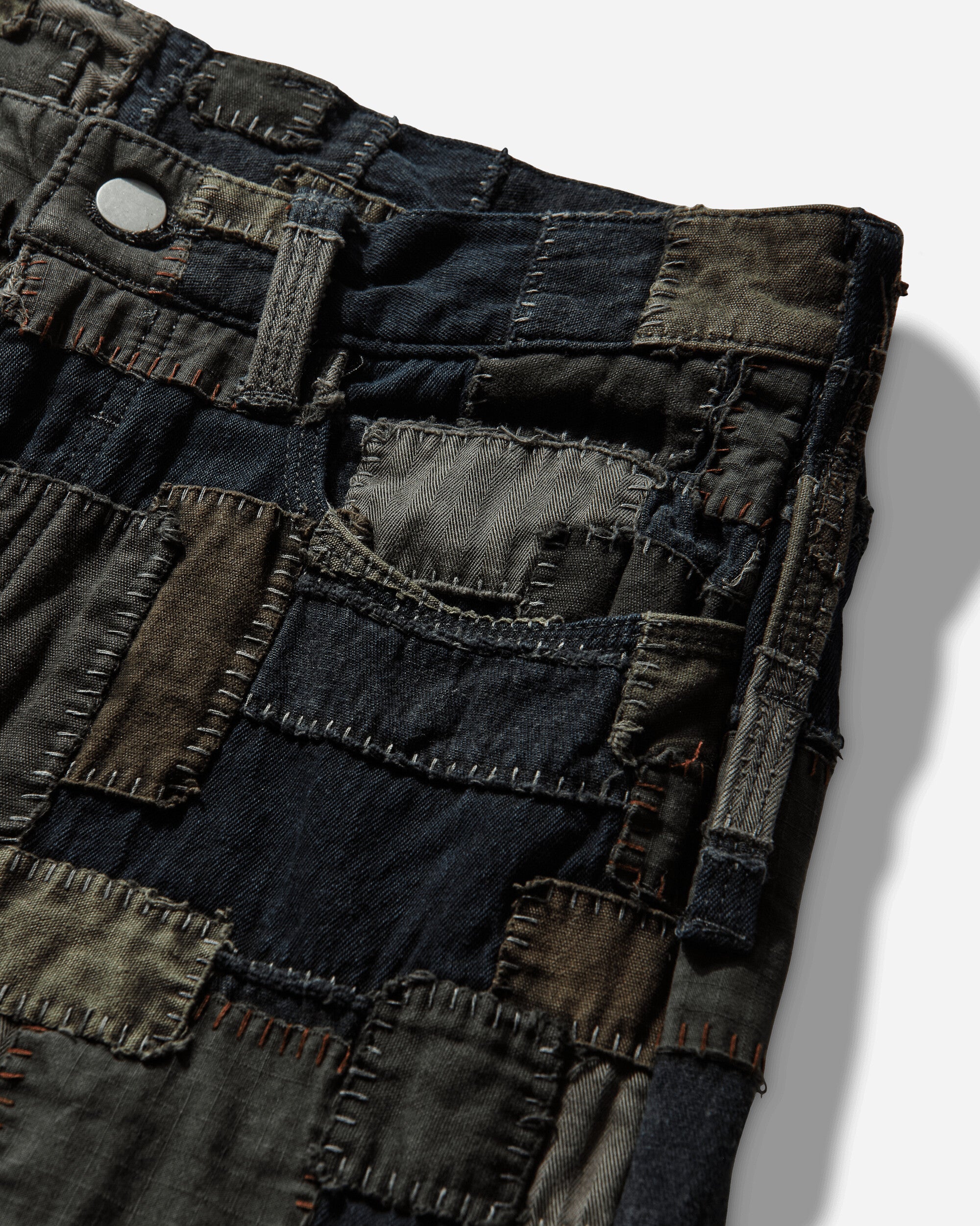Matthew M. Williams Mens Blackmeans Jean Multi Boro Pants Denim MBLMDNM MLTI