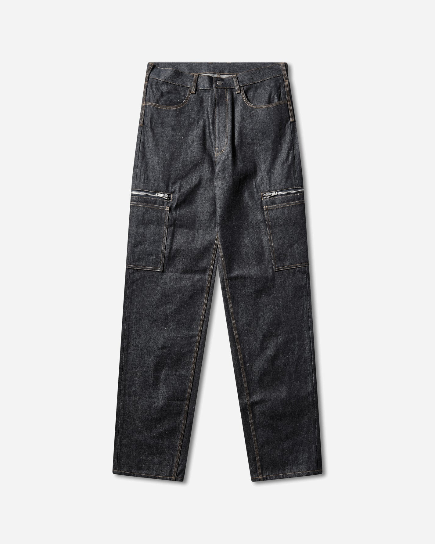 Matthew M. Williams Mens Zip Cargo Jean Raw Blue Pants Denim MZPCRGDNM RWBL