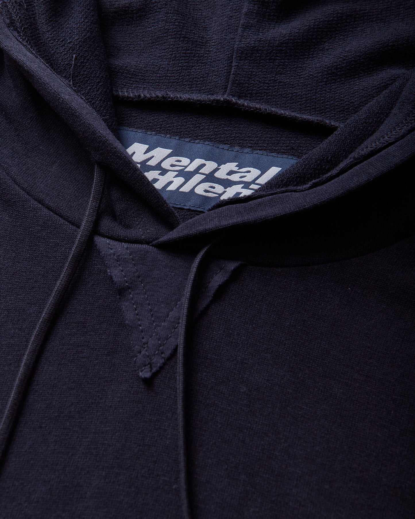 Mental Athletic Raw Cut Sleeveless Sweat Hoodie Baritone Blue Sweatshirts Hoodies ZBUW003JY03 BLU0053