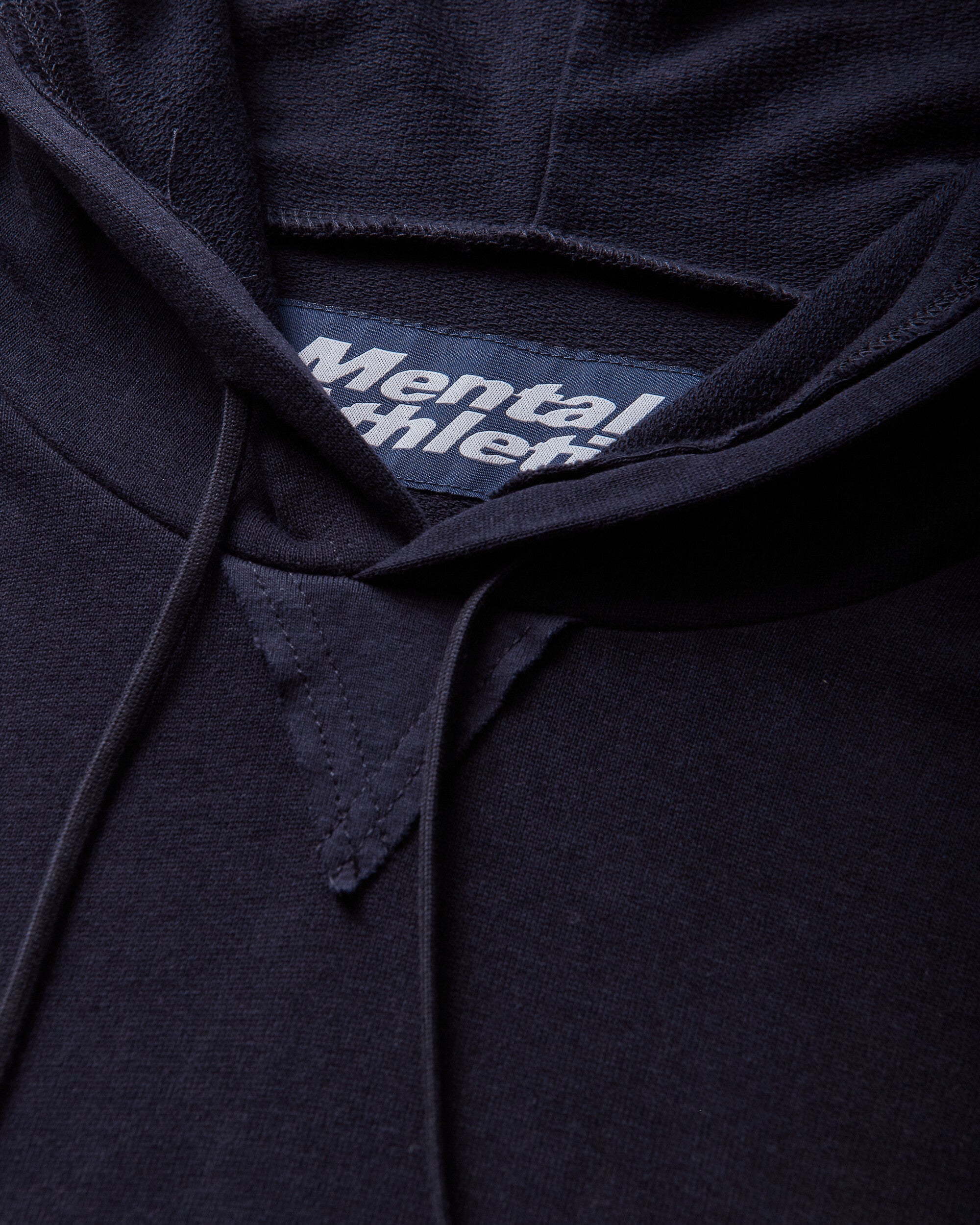 Mental Athletic Raw Cut Sleeveless Sweat Hoodie Baritone Blue Sweatshirts Hoodies ZBUW003JY03 BLU0053