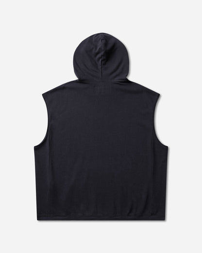 Mental Athletic Raw Cut Sleeveless Sweat Hoodie Baritone Blue Sweatshirts Hoodies ZBUW003JY03 BLU0053