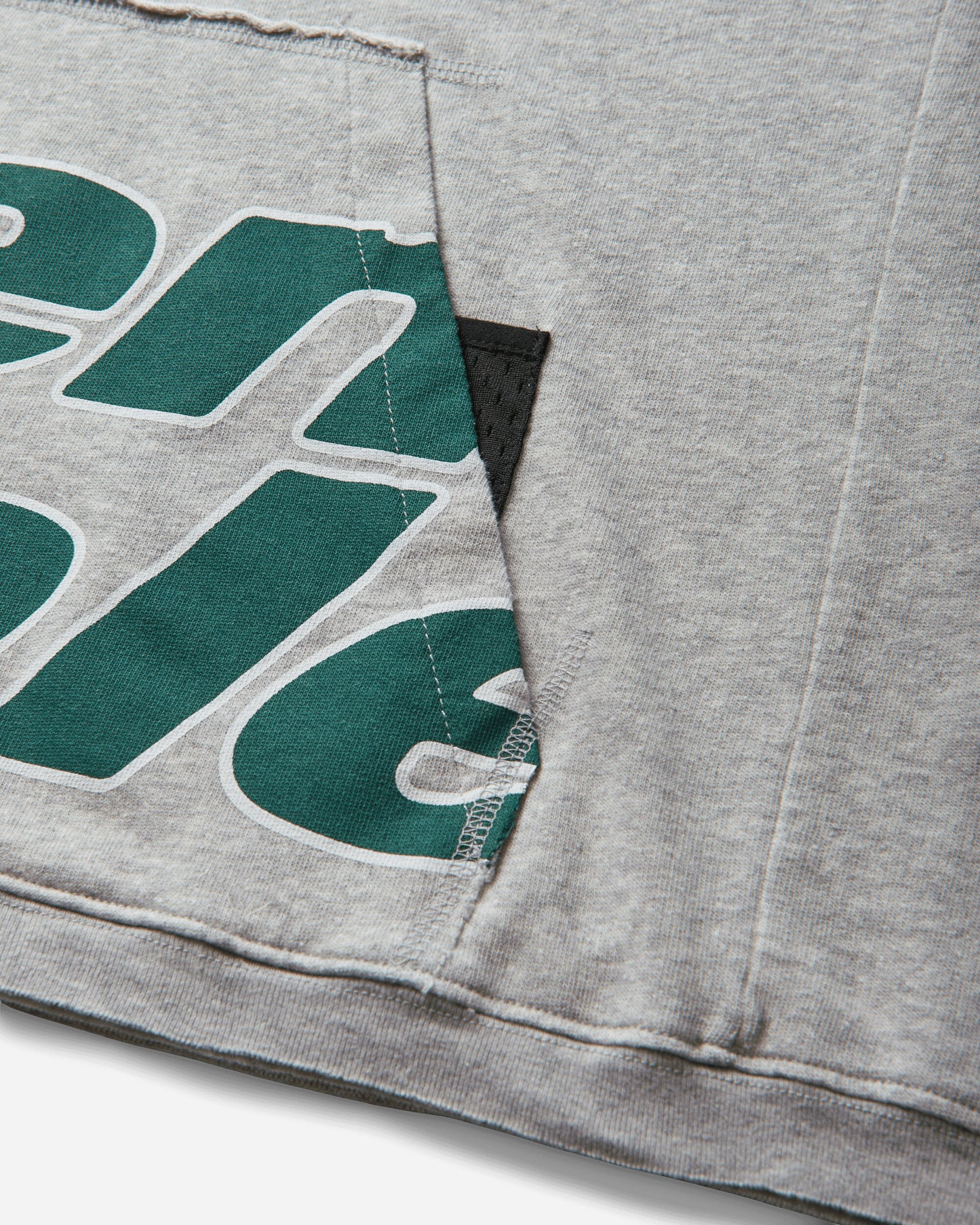 Mental Athletic Raw Cut Sleeveless Sweat Hoodie Grey Melange Sweatshirts Hoodies ZBUW004JY04 GRY0404