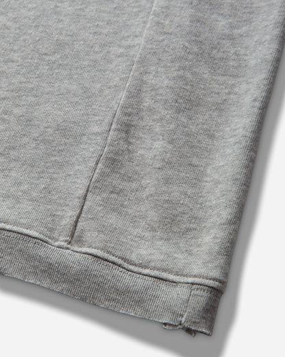 Mental Athletic Raw Cut Sleeveless Sweat Hoodie Grey Melange Sweatshirts Hoodies ZBUW004JY04 GRY0404