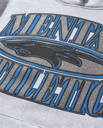 Mental Athletic Wolf Hoodie Grey Melange Sweatshirts Hoodies ZBMW030JY23 GRY0404