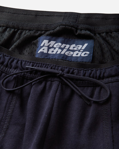 Mental Athletic Raw Cut Sweat Shorts Baritone Blue Shorts Short ZBUW001JY01 BLU0053
