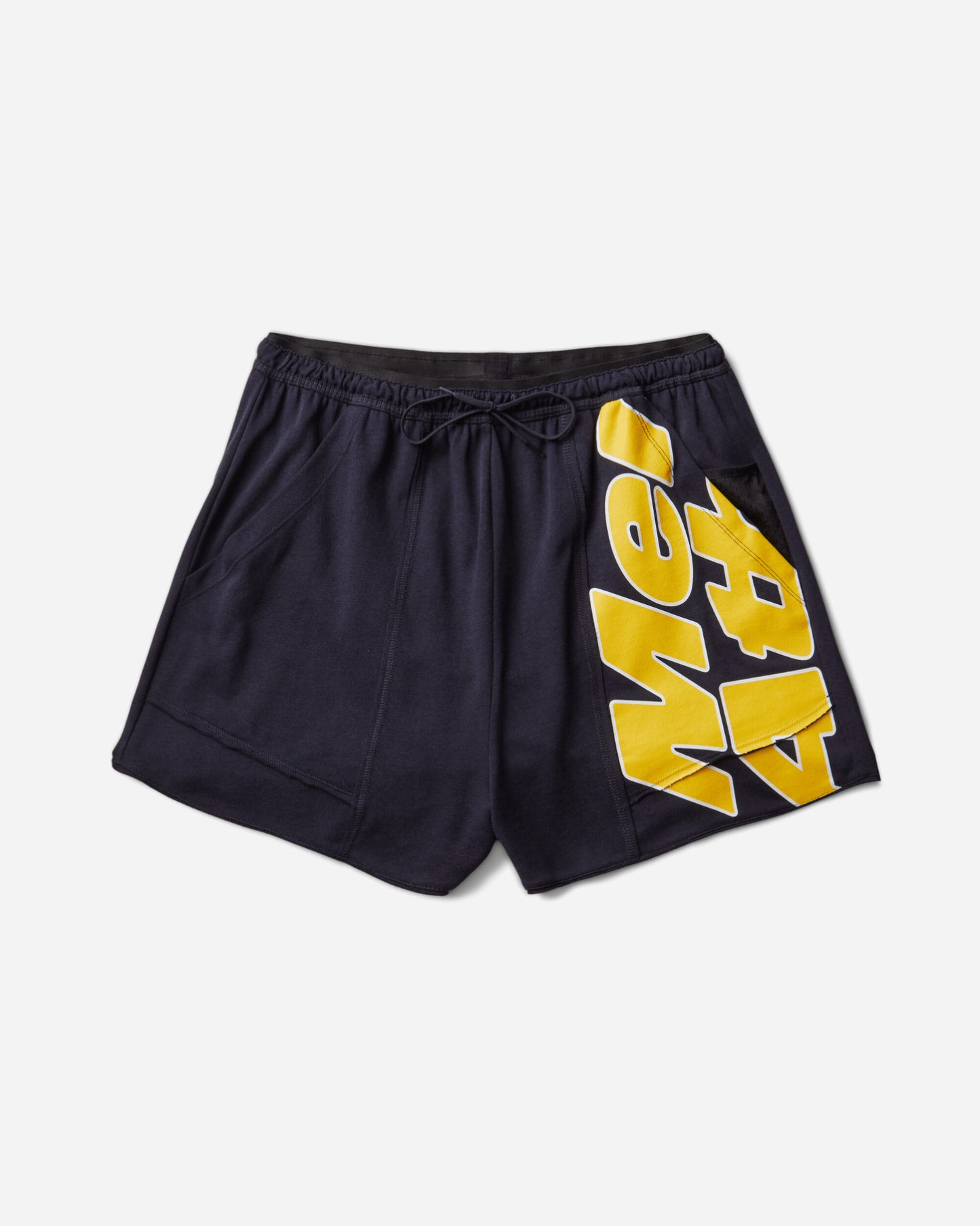 Mental Athletic Raw Cut Sweat Shorts Baritone Blue Shorts Short ZBUW001JY01 BLU0053