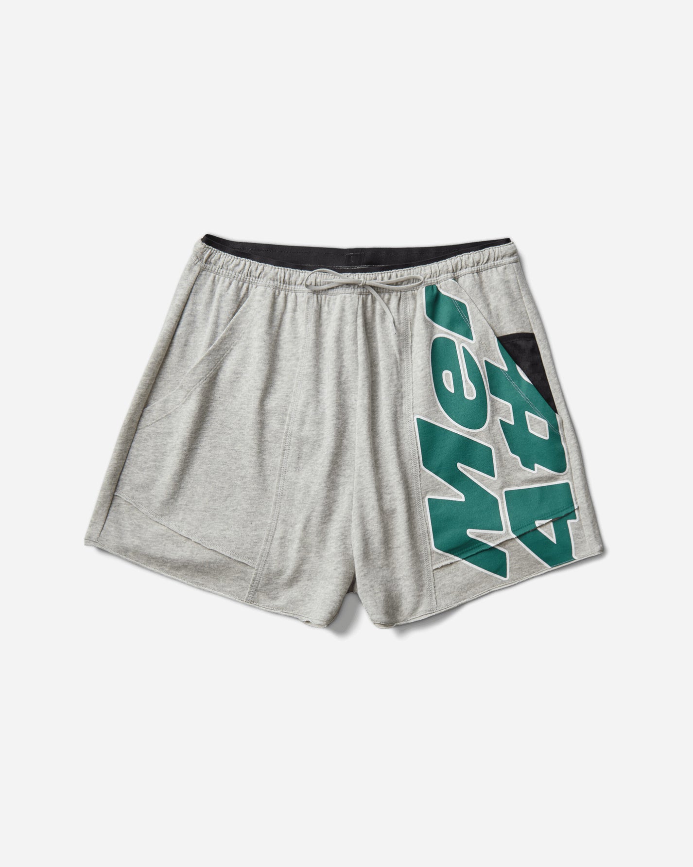 Mental Athletic Raw Cut Sweat Shorts Grey Melange Shorts Short ZBUW002JY02 GRY0404