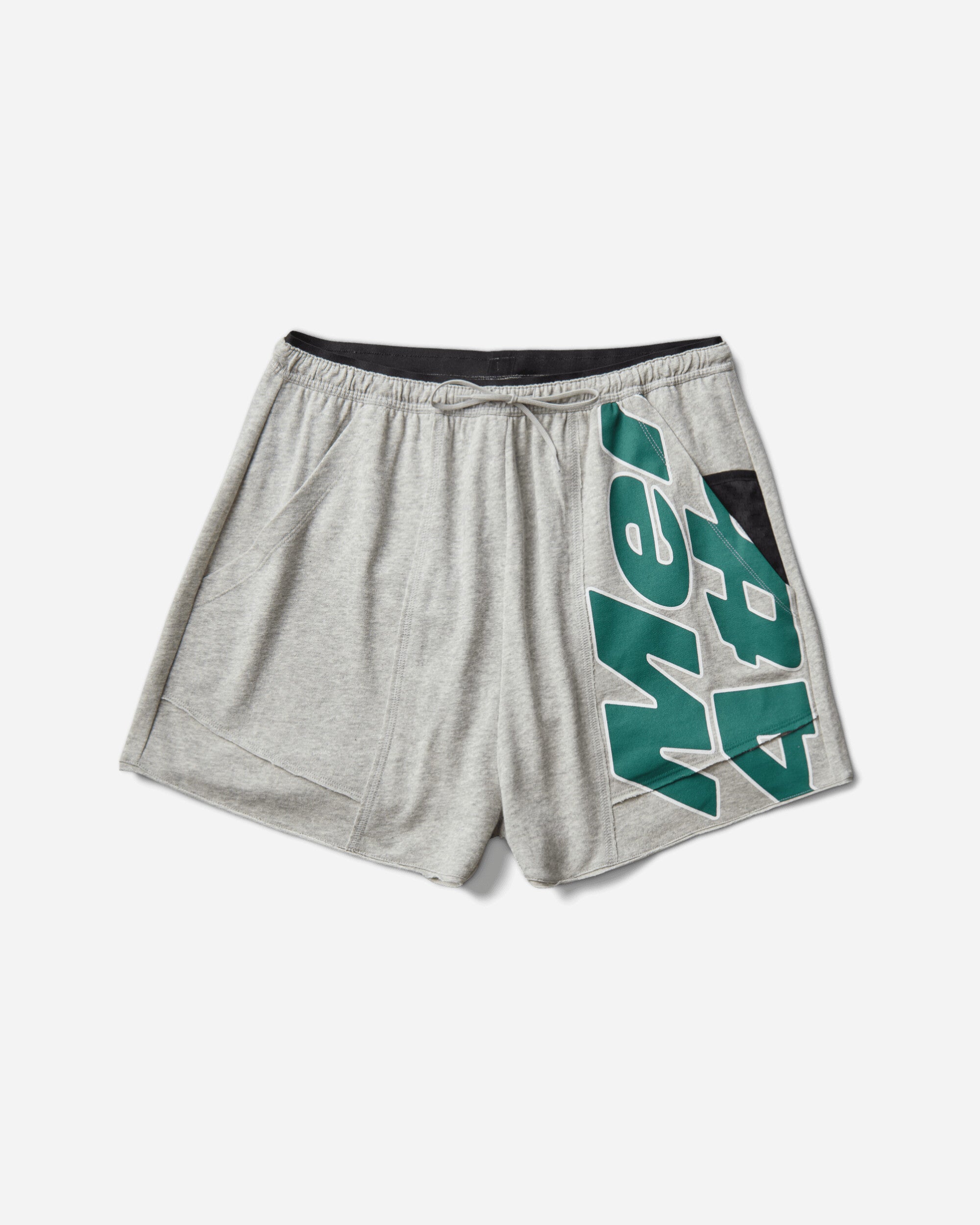 Mental Athletic Raw Cut Sweat Shorts Grey Melange Shorts Short ZBUW002JY02 GRY0404