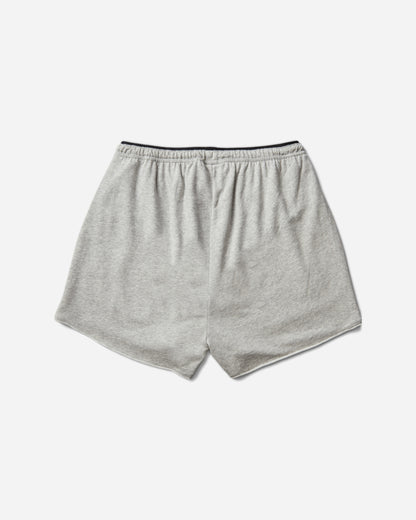 Mental Athletic Raw Cut Sweat Shorts Grey Melange Shorts Short ZBUW002JY02 GRY0404