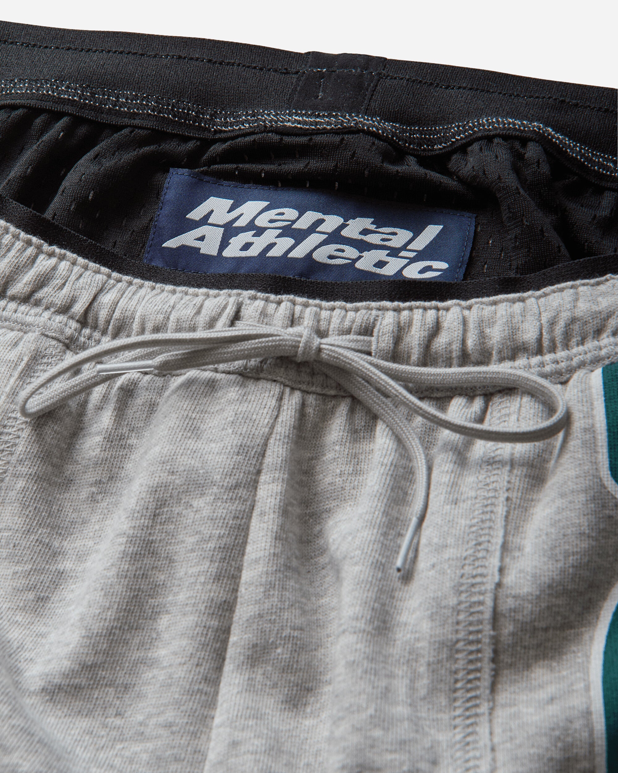 Mental Athletic Raw Cut Sweat Shorts Grey Melange Shorts Short ZBUW002JY02 GRY0404