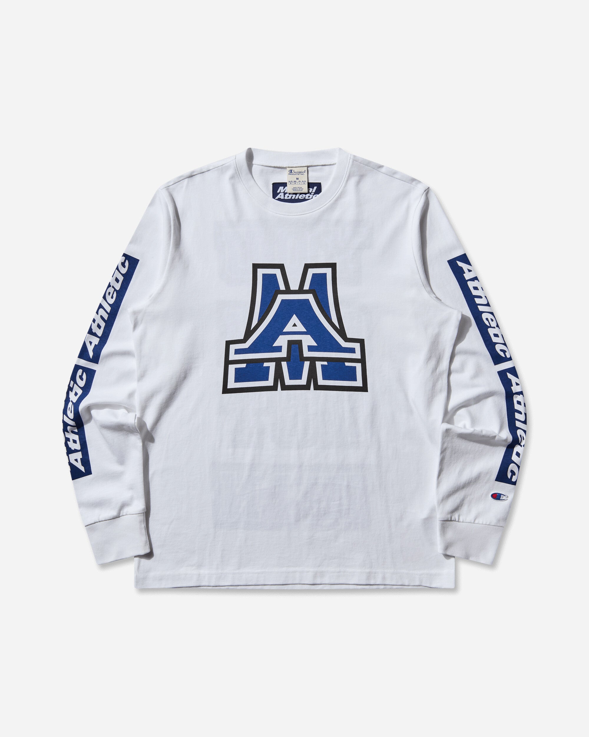 Mental Athletic Mental Athletic Long Sleeve Monogram Tee White T-Shirts Top ZBMW026JY19 WTH0001