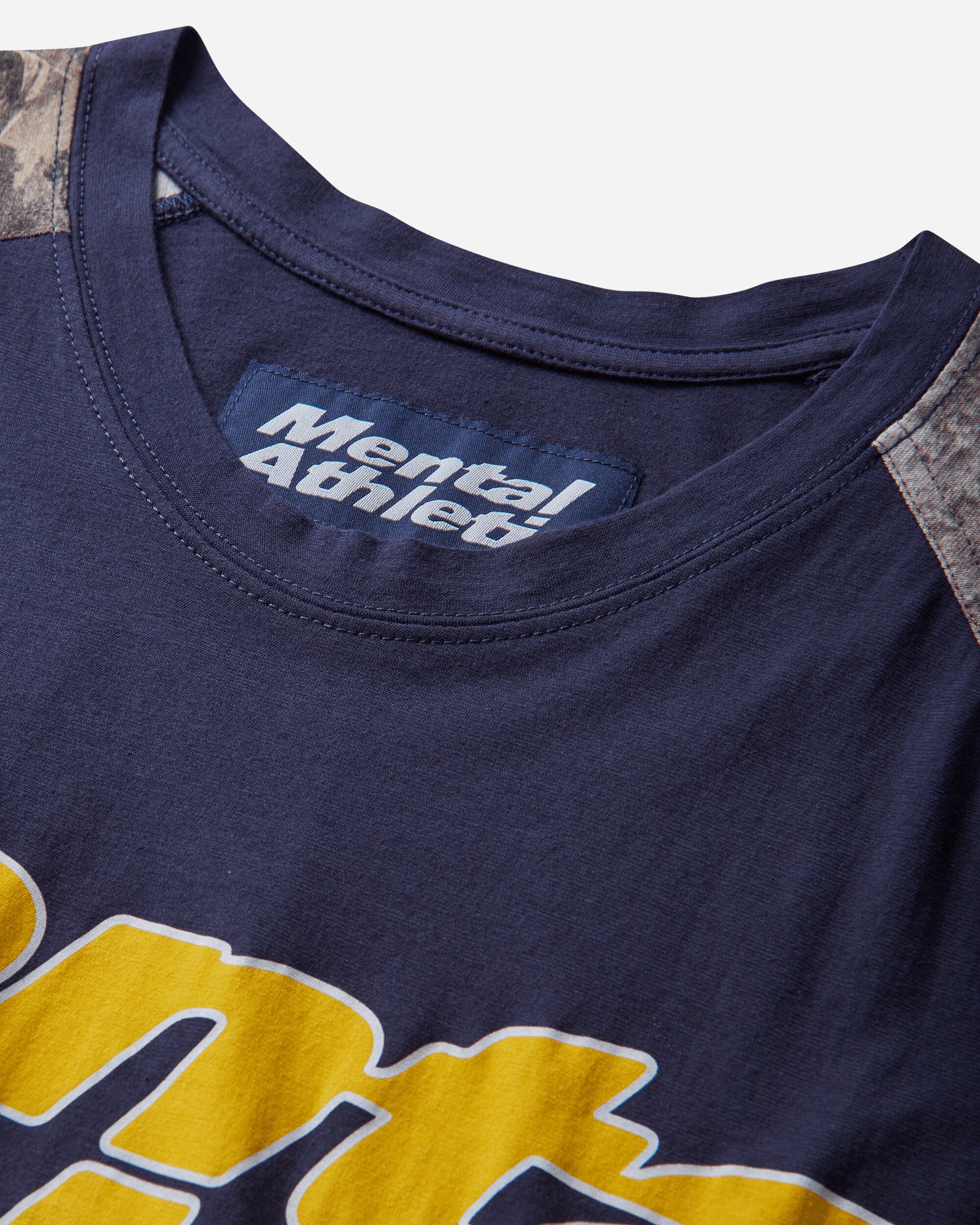Mental Athletic Short Sleeve Raglan T Shirt Baritone Blue T-Shirts Top ZBMW048JY41 BLU0053