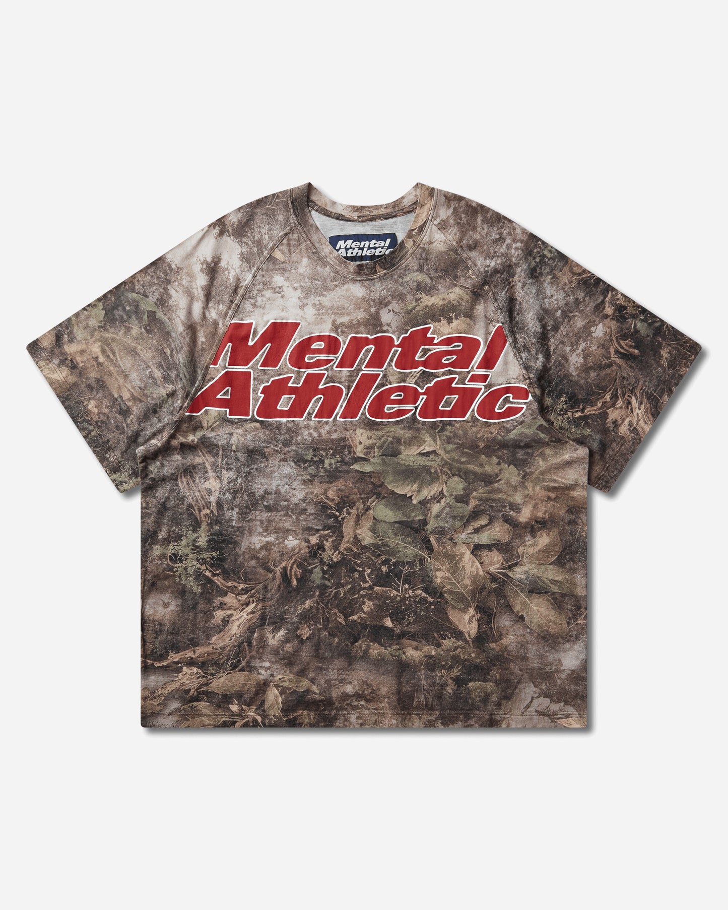 Mental Athletic Short Sleeve Raglan T Shirt Camouflage T-Shirts Top ZBMW016JY11 GRN0027