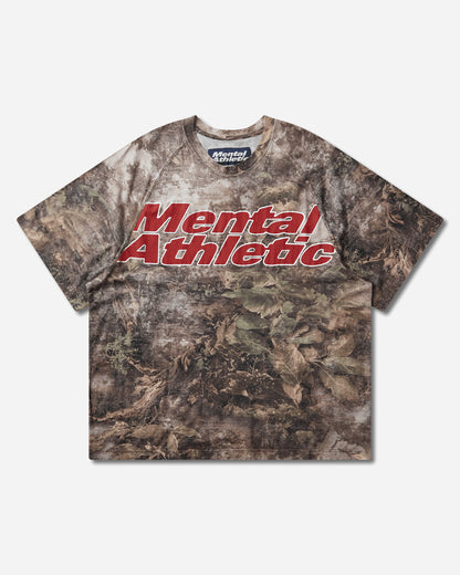 Mental Athletic Short Sleeve Raglan T Shirt Camouflage T-Shirts Top ZBMW016JY11 GRN0027