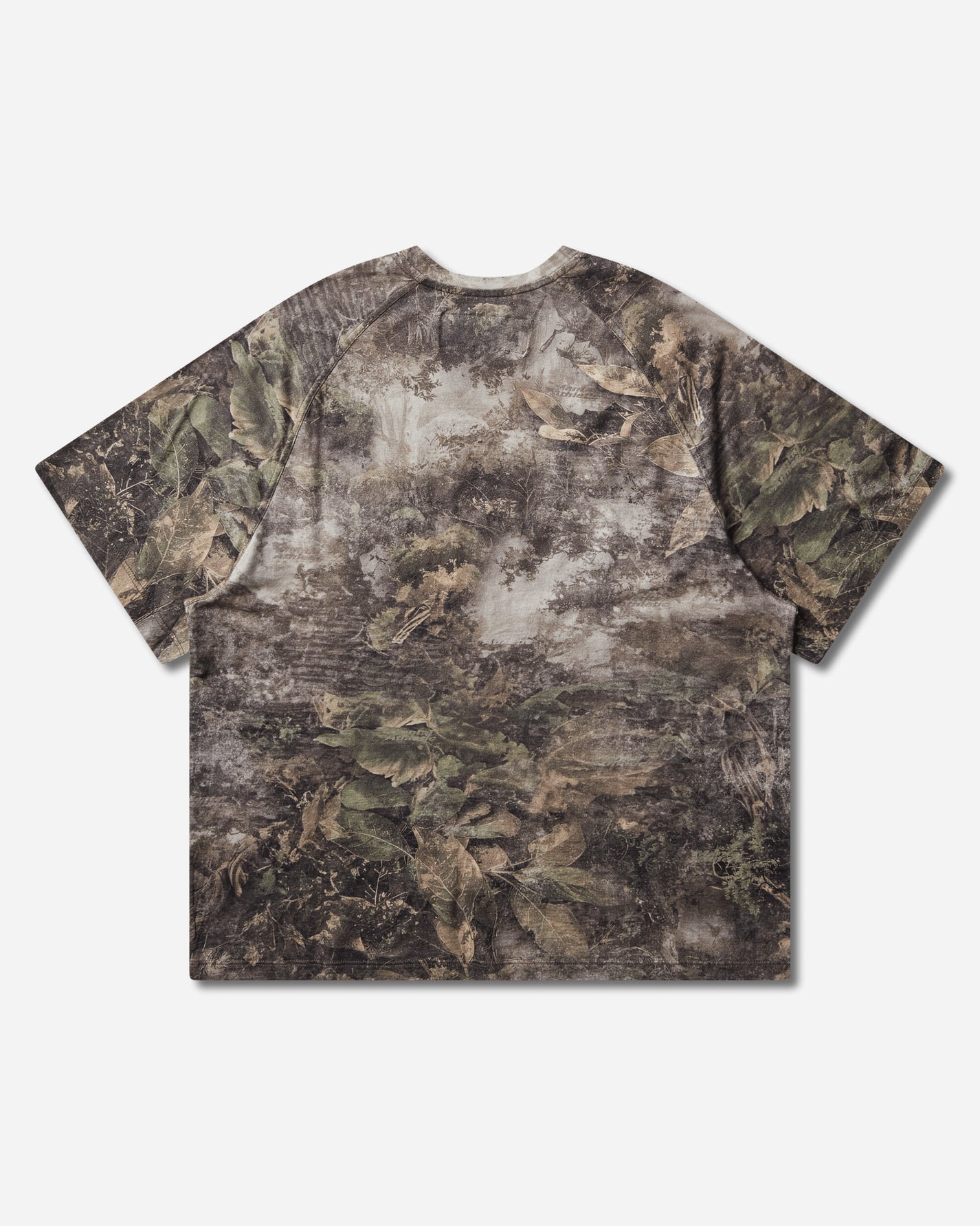 Mental Athletic Short Sleeve Raglan T Shirt Camouflage T-Shirts Top ZBMW016JY11 GRN0027