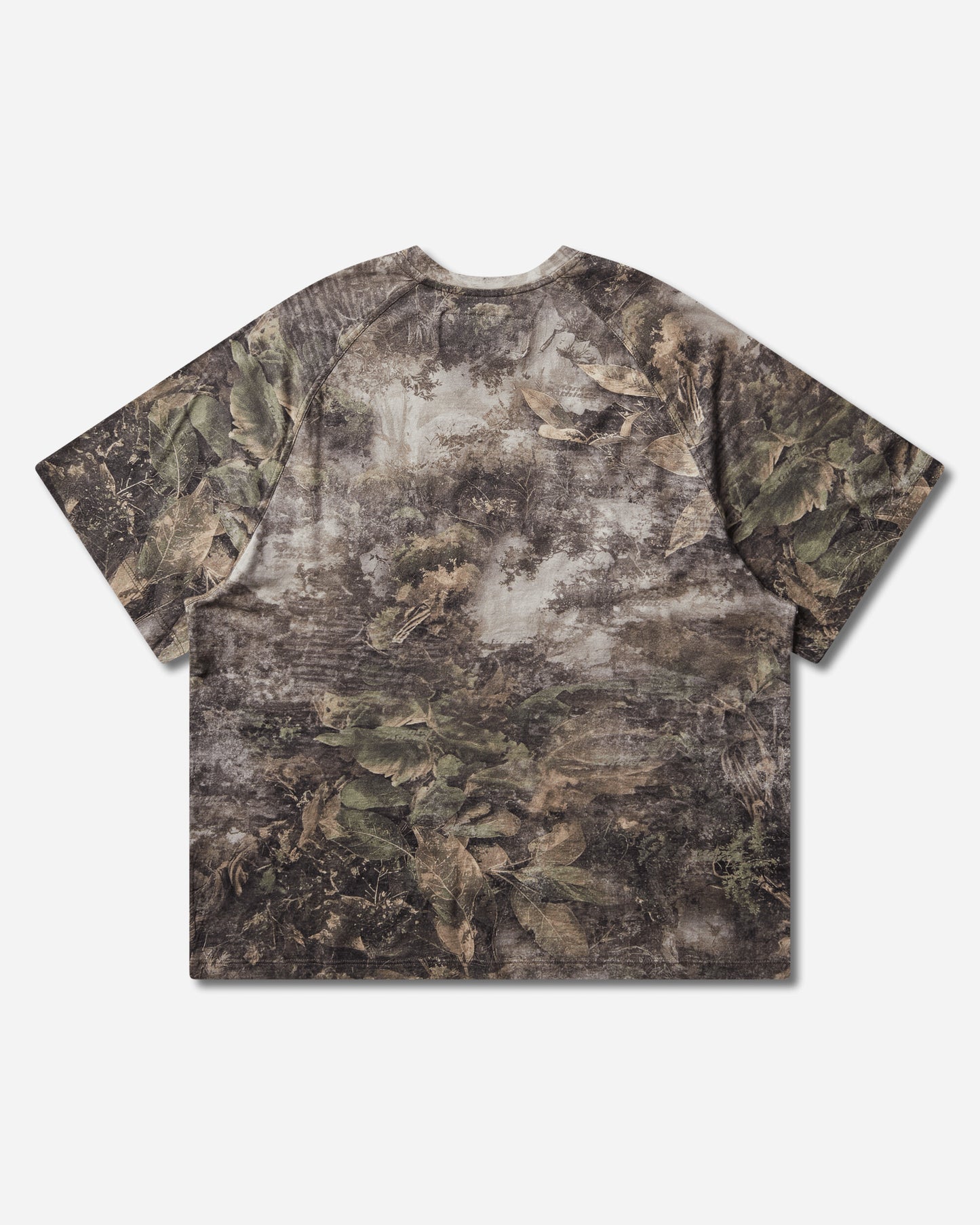 Mental Athletic Short Sleeve Raglan T Shirt Camouflage T-Shirts Top ZBMW016JY11 GRN0027