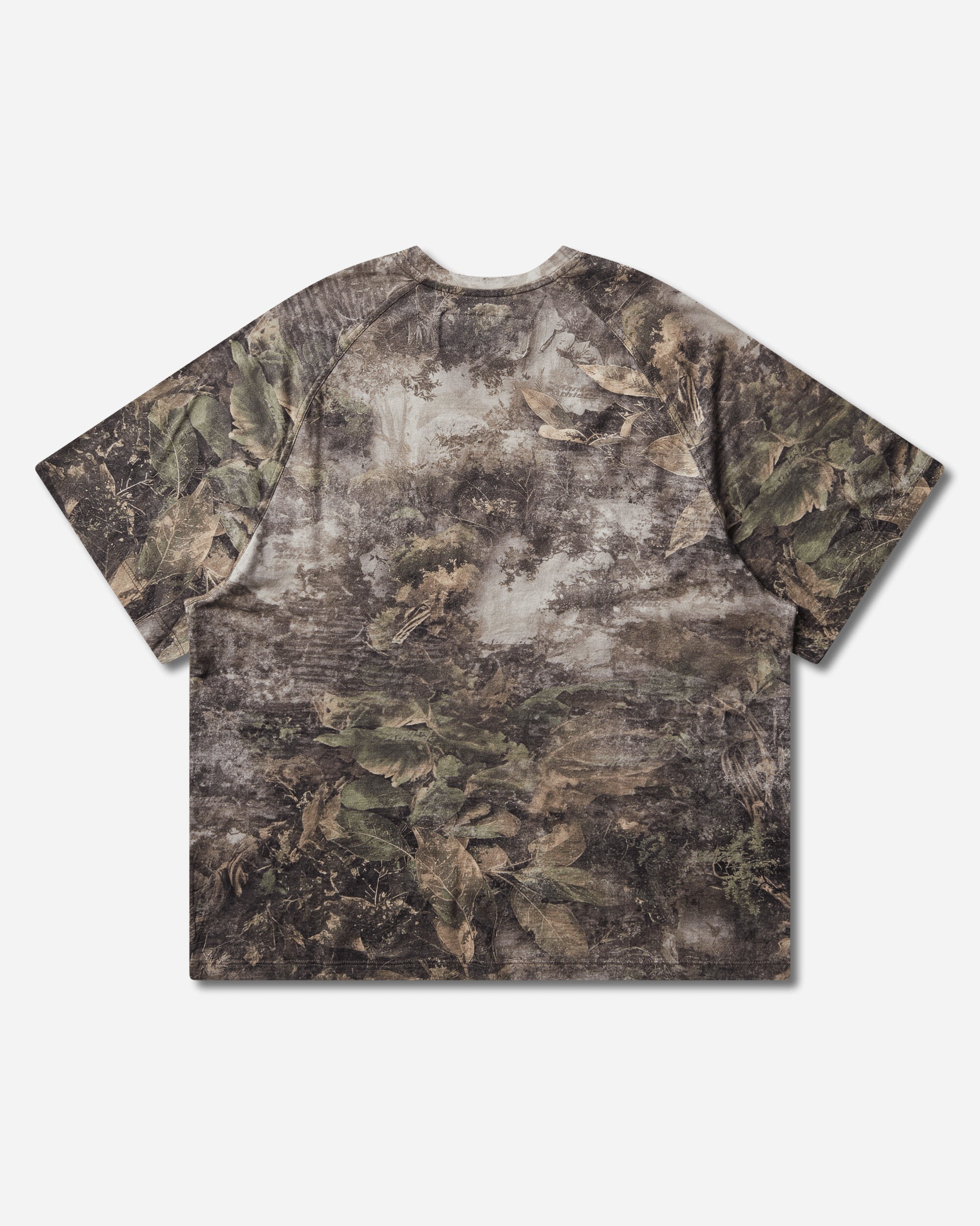 Mental Athletic Short Sleeve Raglan T Shirt Camouflage T-Shirts Top ZBMW016JY11 GRN0027