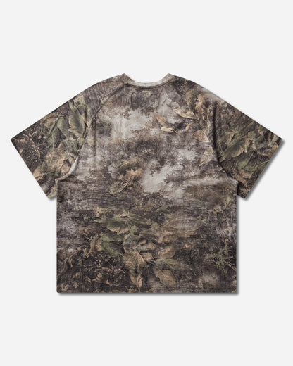 Mental Athletic Short Sleeve Raglan T Shirt Camouflage T-Shirts Top ZBMW016JY11 GRN0027