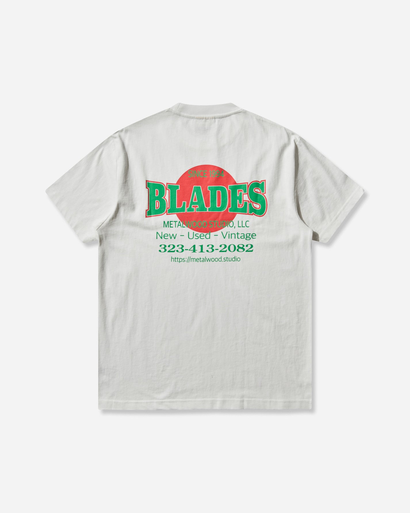 Metalwood Studio Blades Gym Tshirt White T-Shirts Shortsleeve MWS25-03-108 WHT