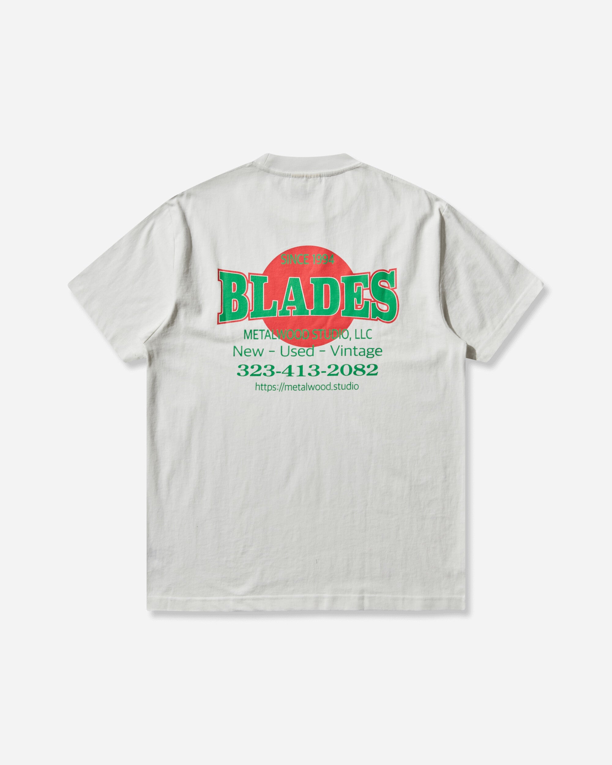 Metalwood Studio Blades Gym Tshirt White T-Shirts Shortsleeve MWS25-03-108 WHT