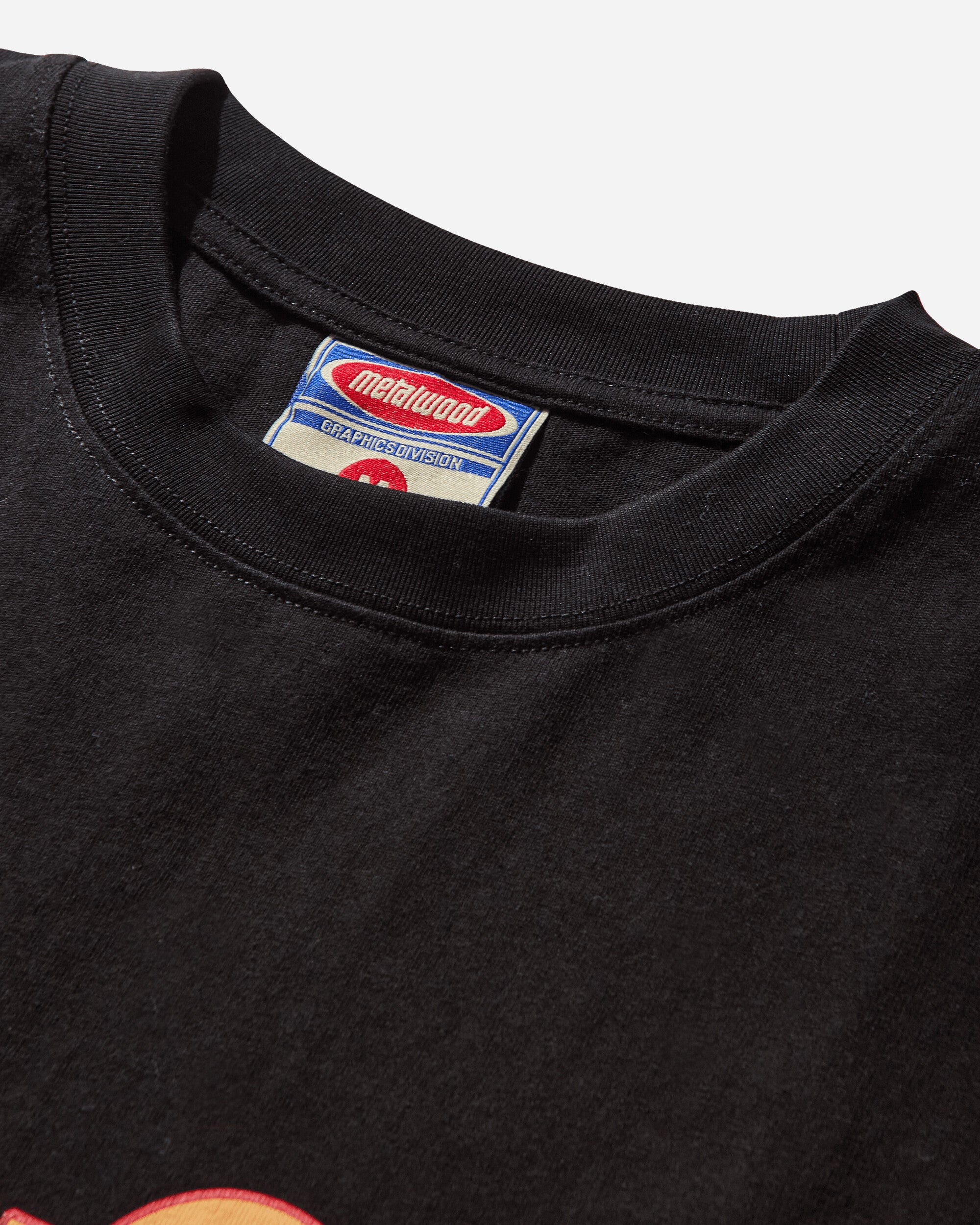 Metalwood Studio Word Longsleeve T Shirt Black T-Shirts Shortsleeve MWS25-03-107 BLK