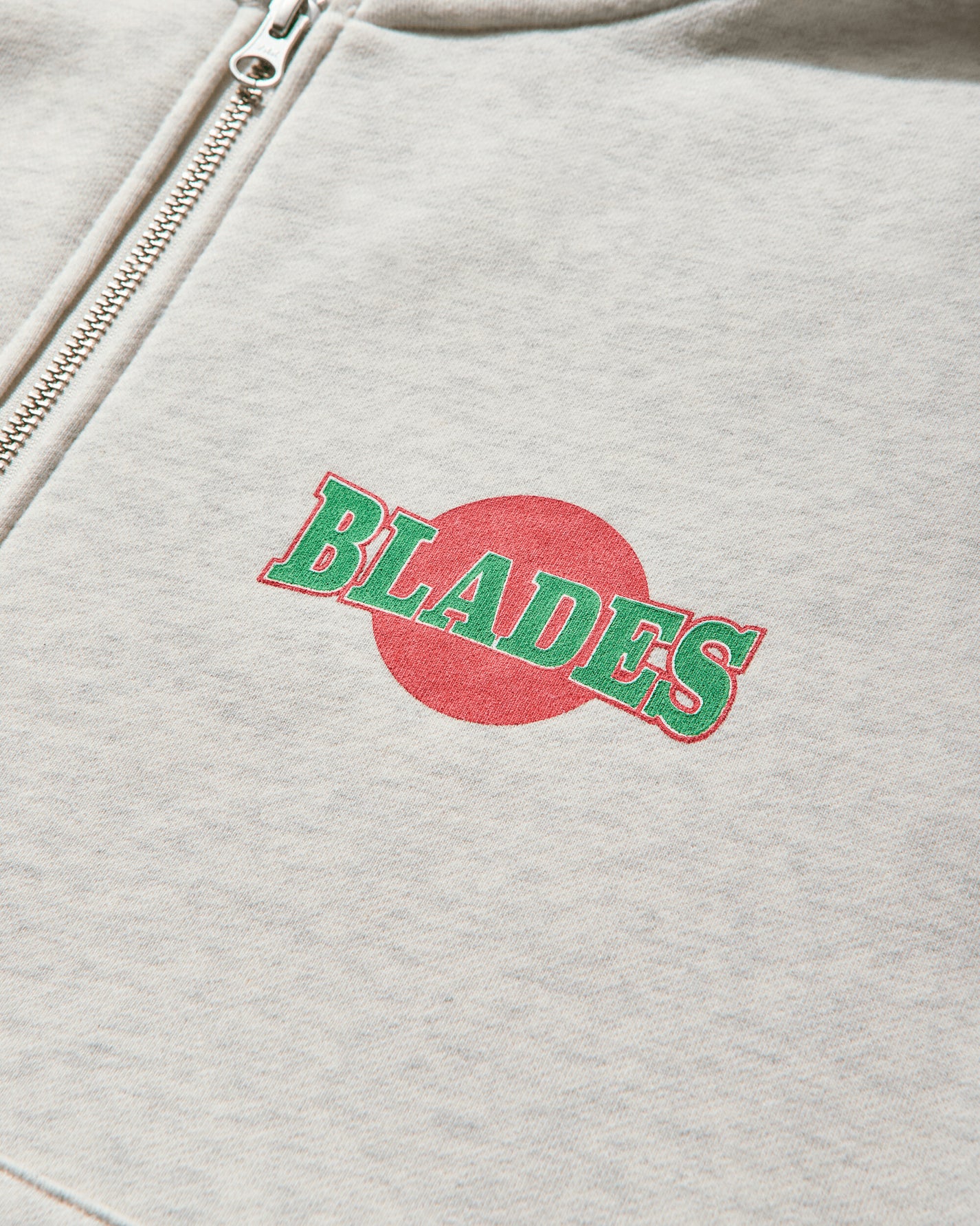 Metalwood Studio Blades Gym Zip Hooded Sweatshirt Heather Grey Sweatshirts Zip-Ups MWS25-06-106 HGRY